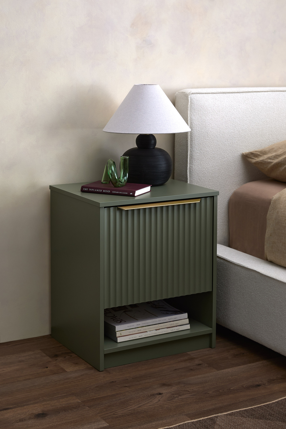 Somnus-2-Drawers-Bedside-Table-with-Brushed-Gold-Handle