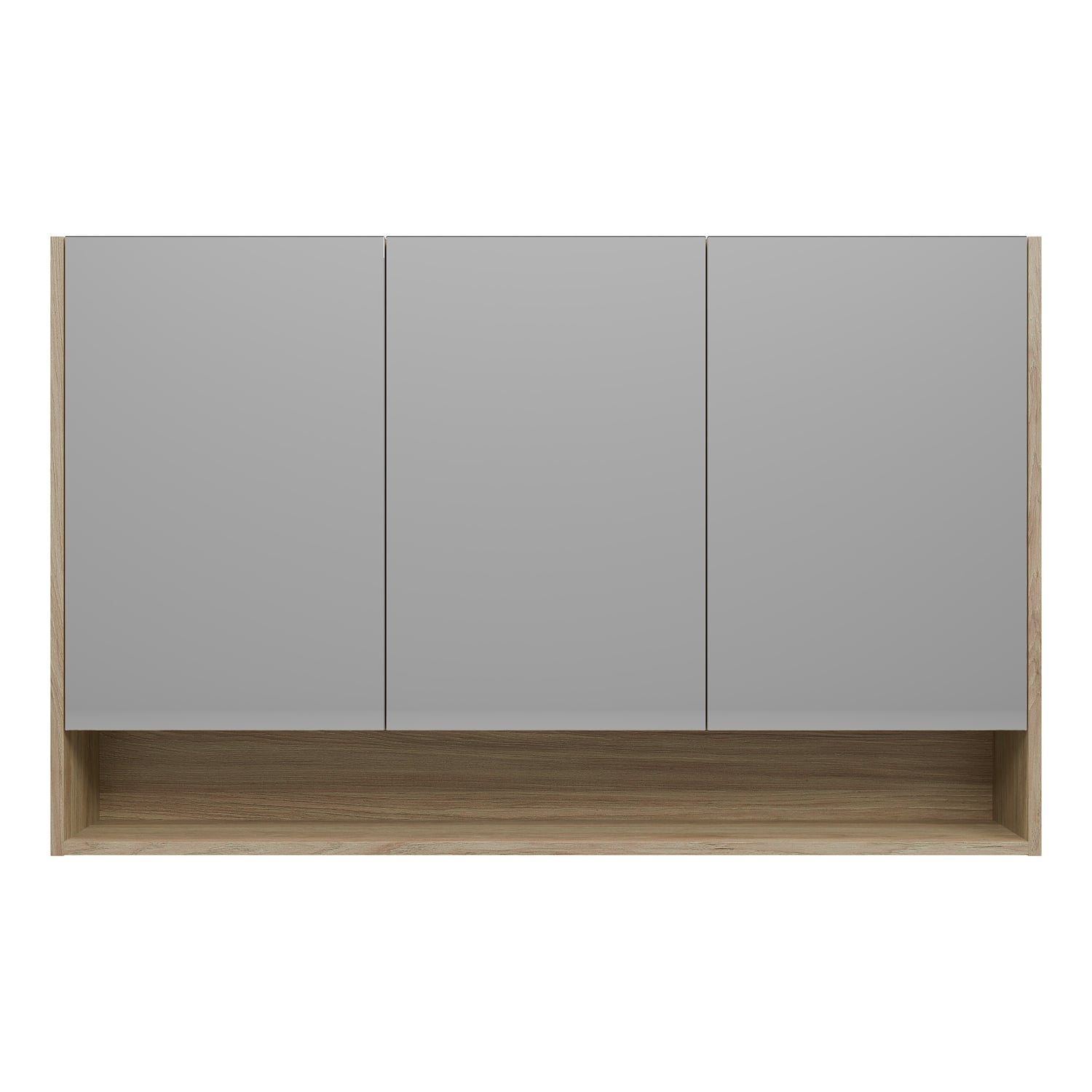 Sanremo 1200mm Mirrored Shaving Cabinet with Open Shelf