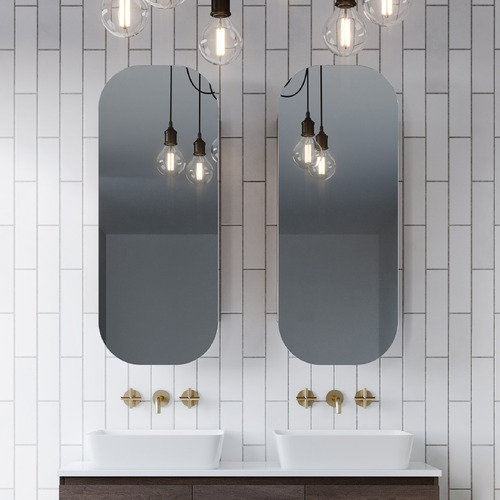 Jazz  Arch 400mm Mirrored Shaving Cabinet