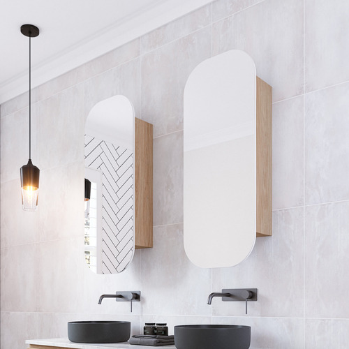Jazz  Arch 400mm Mirrored Shaving Cabinet