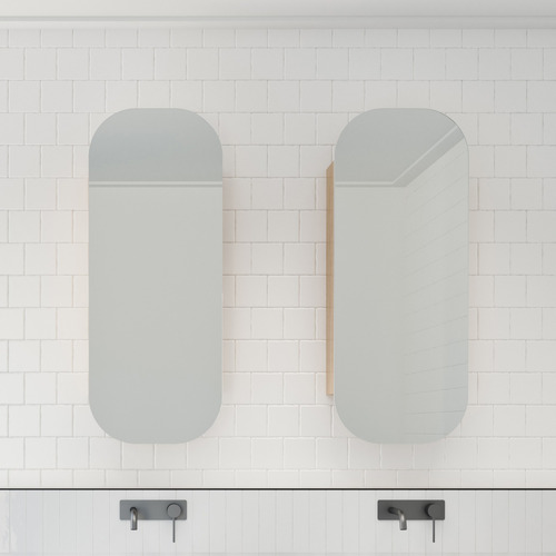 Jazz  Arch 400mm Mirrored Shaving Cabinet