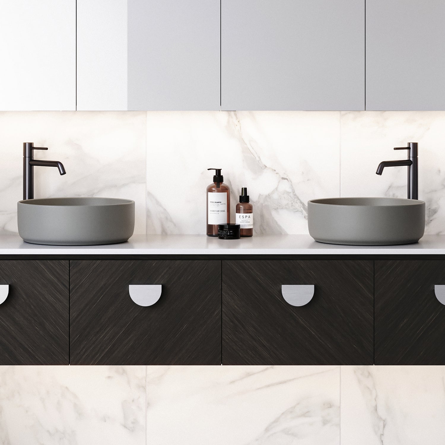 Allure 360mm Round Ceramic Above Counter Basin