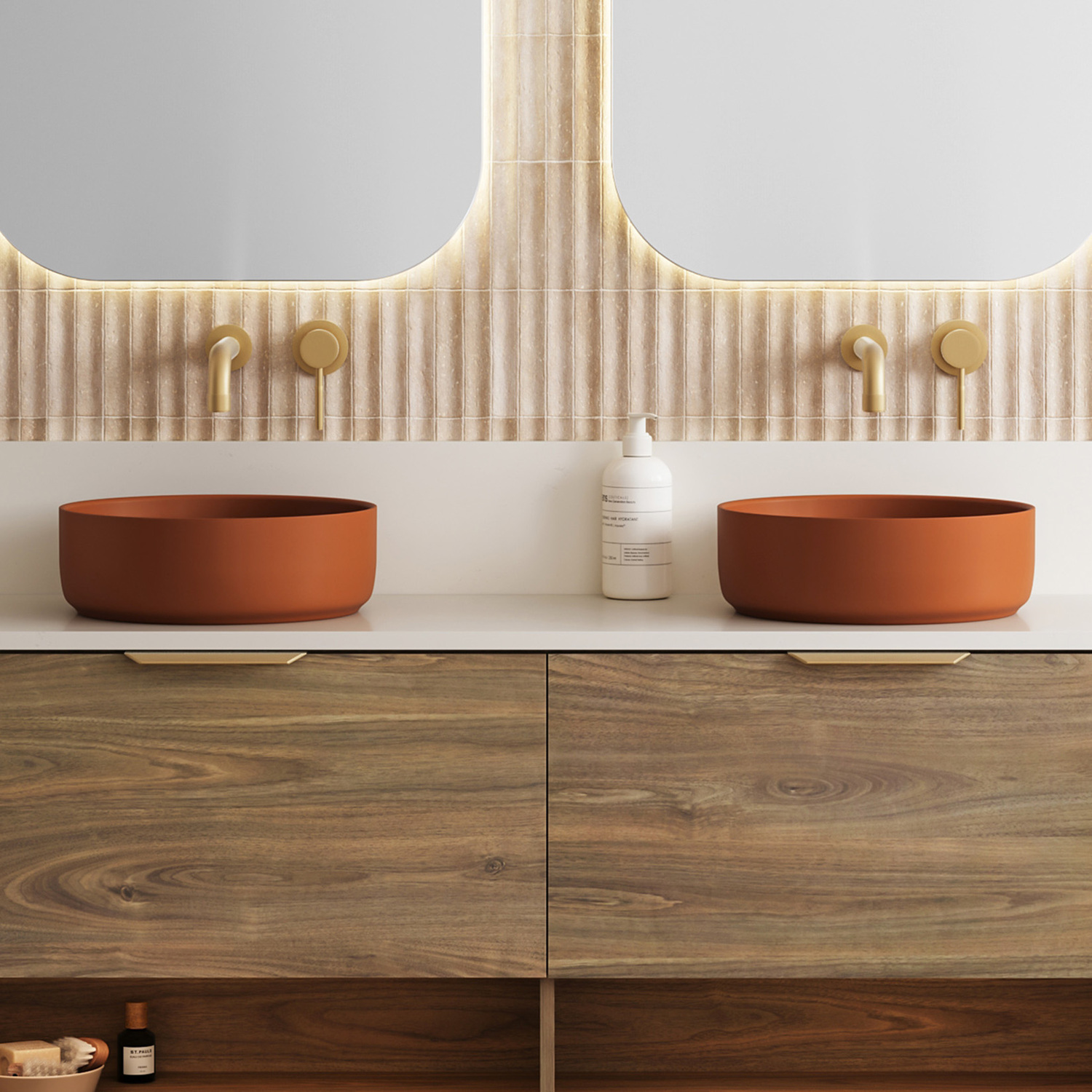 Allure 360mm Round Ceramic Above Counter Basin