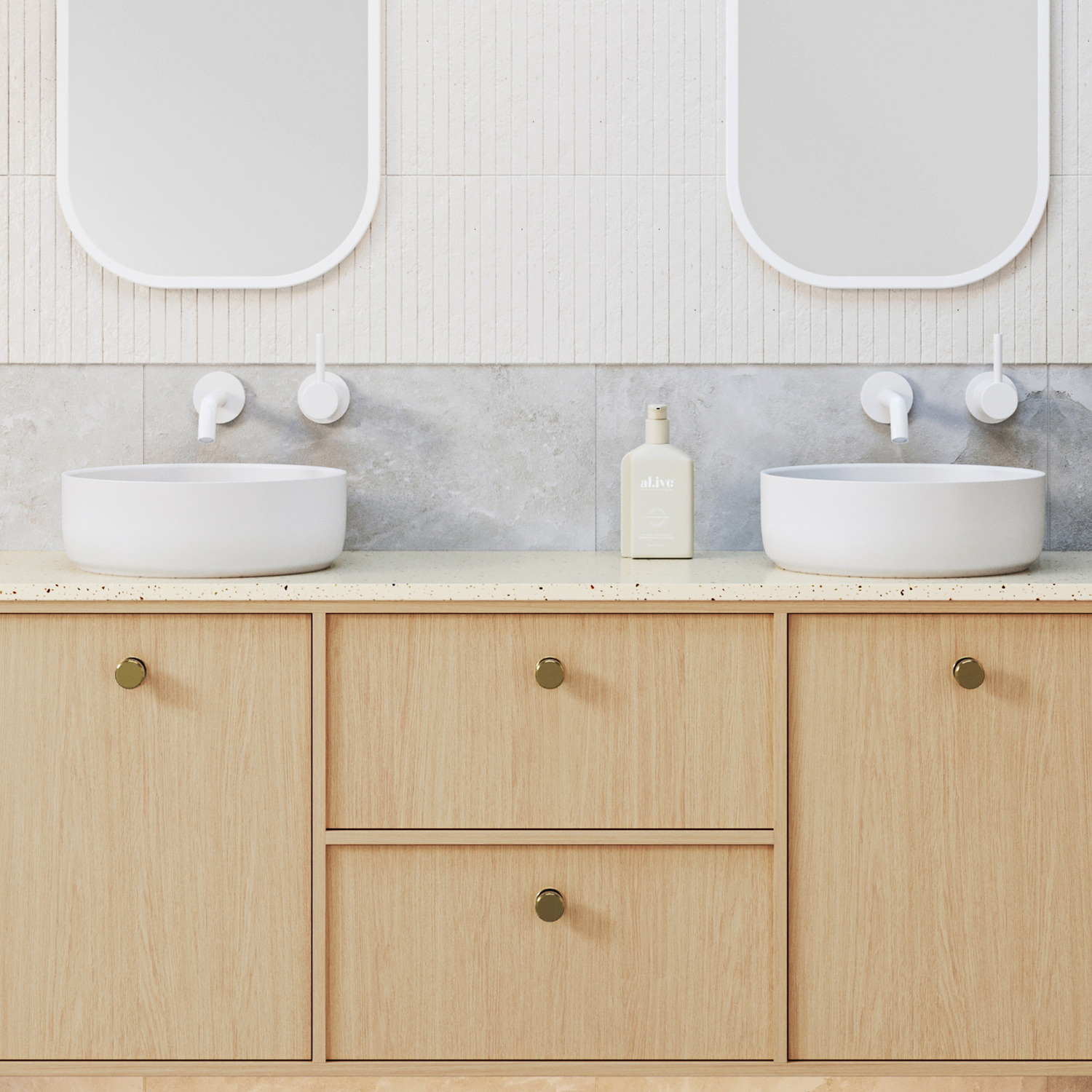 Allure 360mm Round Ceramic Above Counter Basin