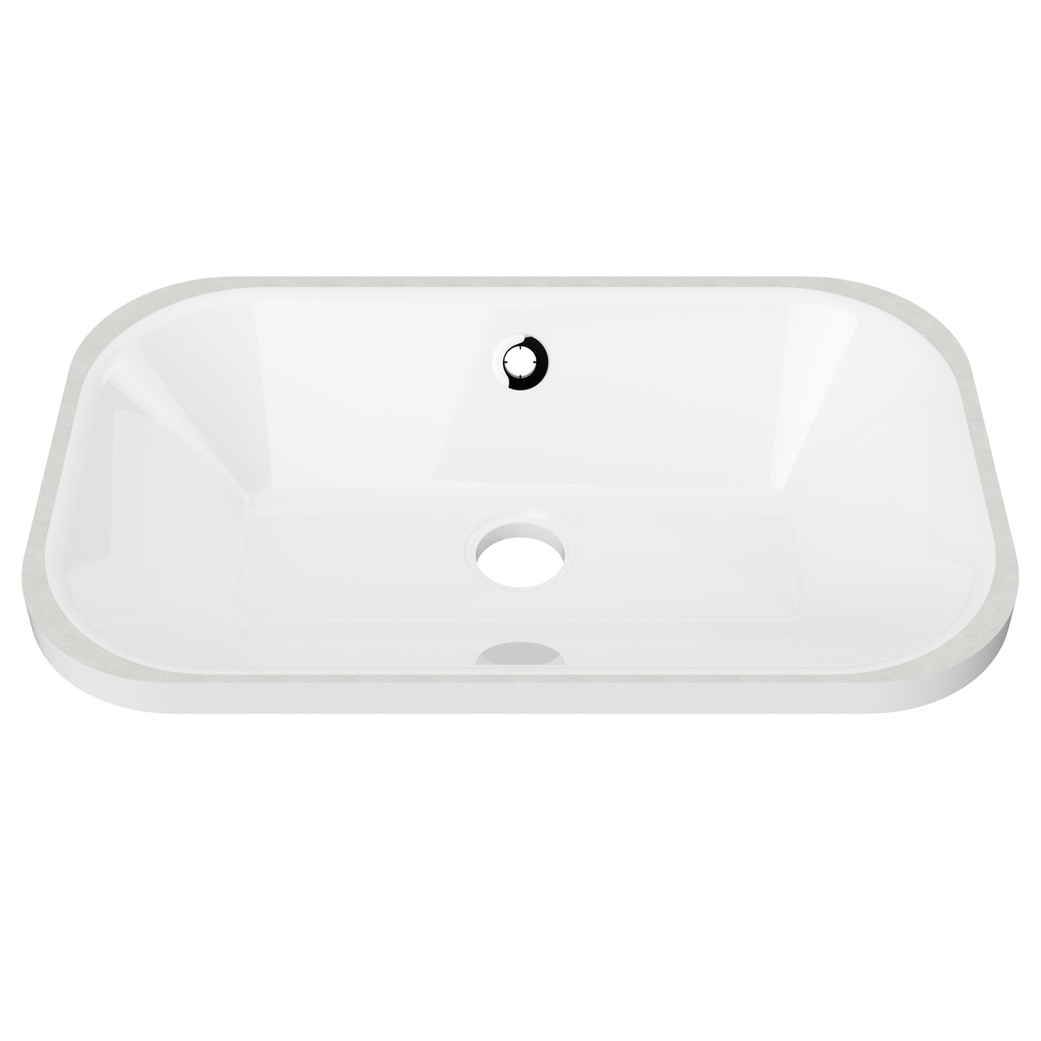 Bodhi 540mm Gloss White Undermount Basin