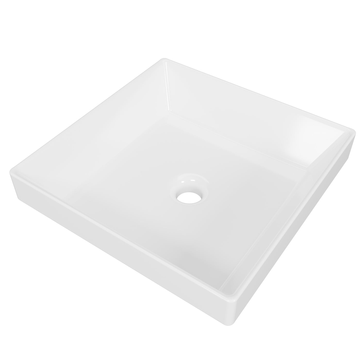 Arcade 400mm Square Ceramic Semi-Inset Basin
