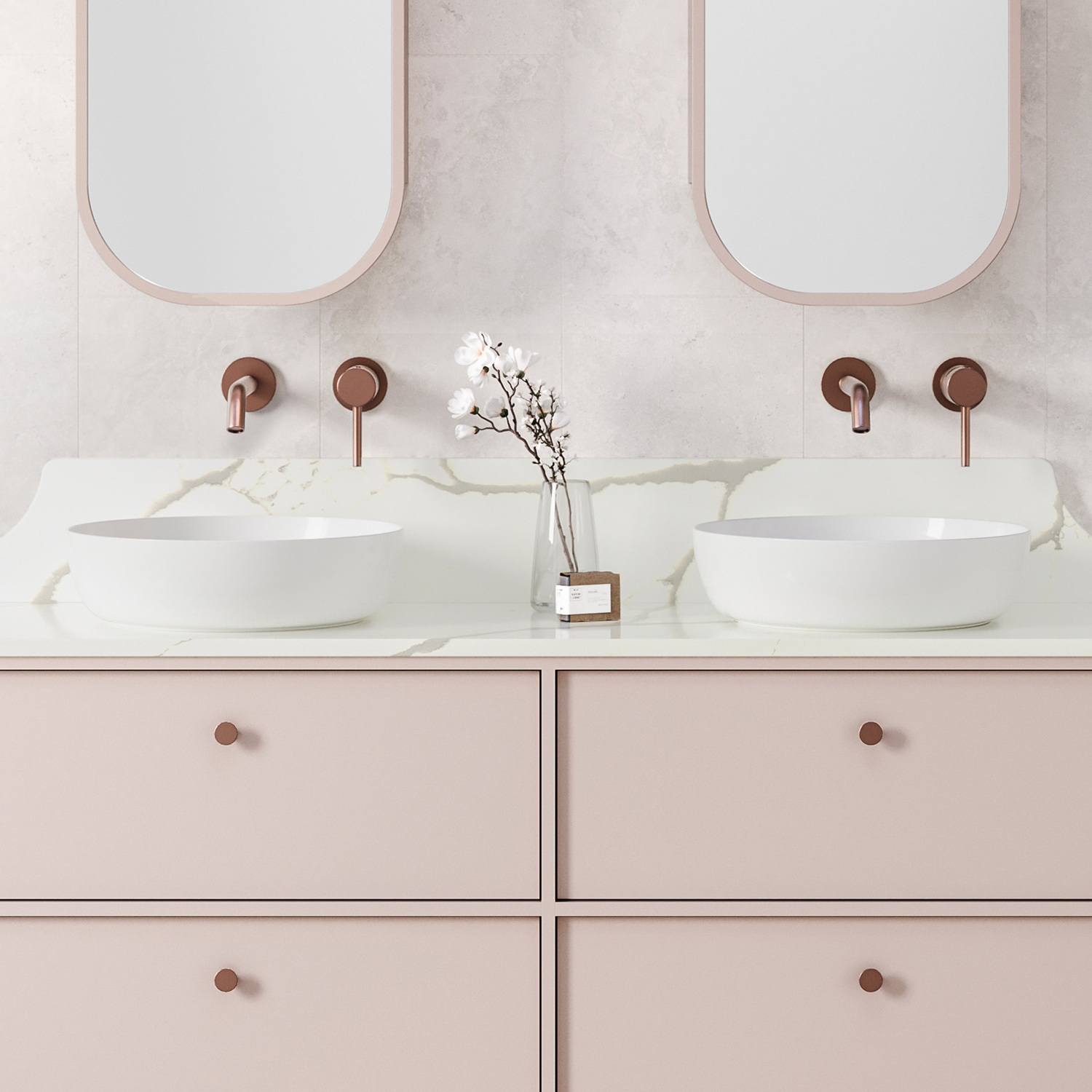 Chase 405mm Round Ceramic Above Counter Basin