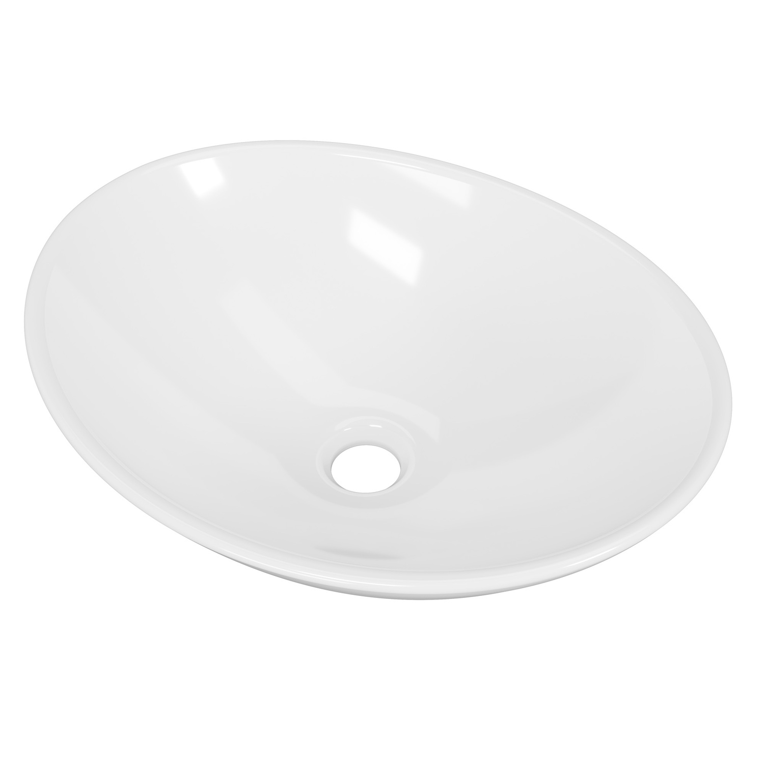 Elite 415mm Oval Ceramic Above Counter Basin