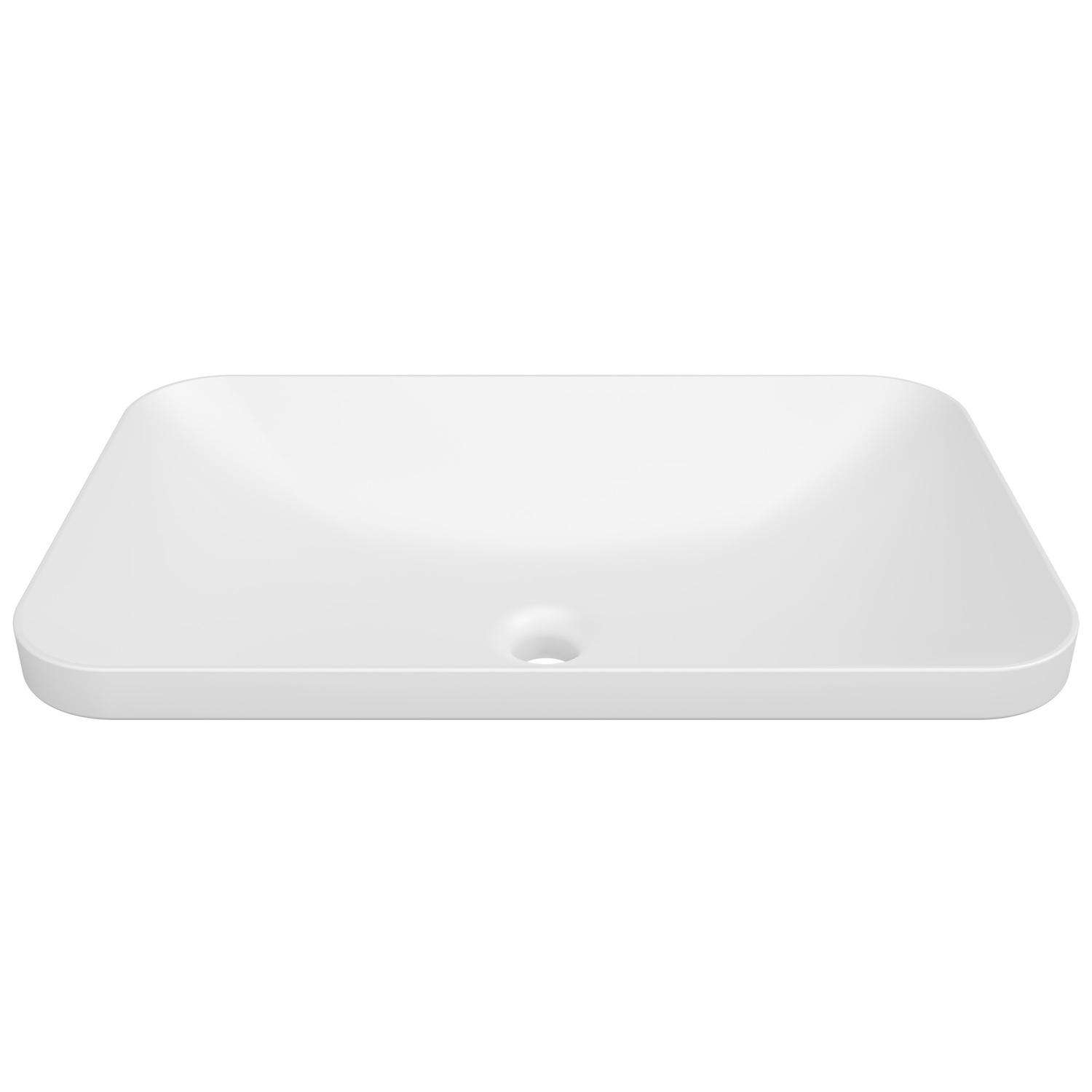 George 600mm Rectangular Ceramic Semi-Inset Basin