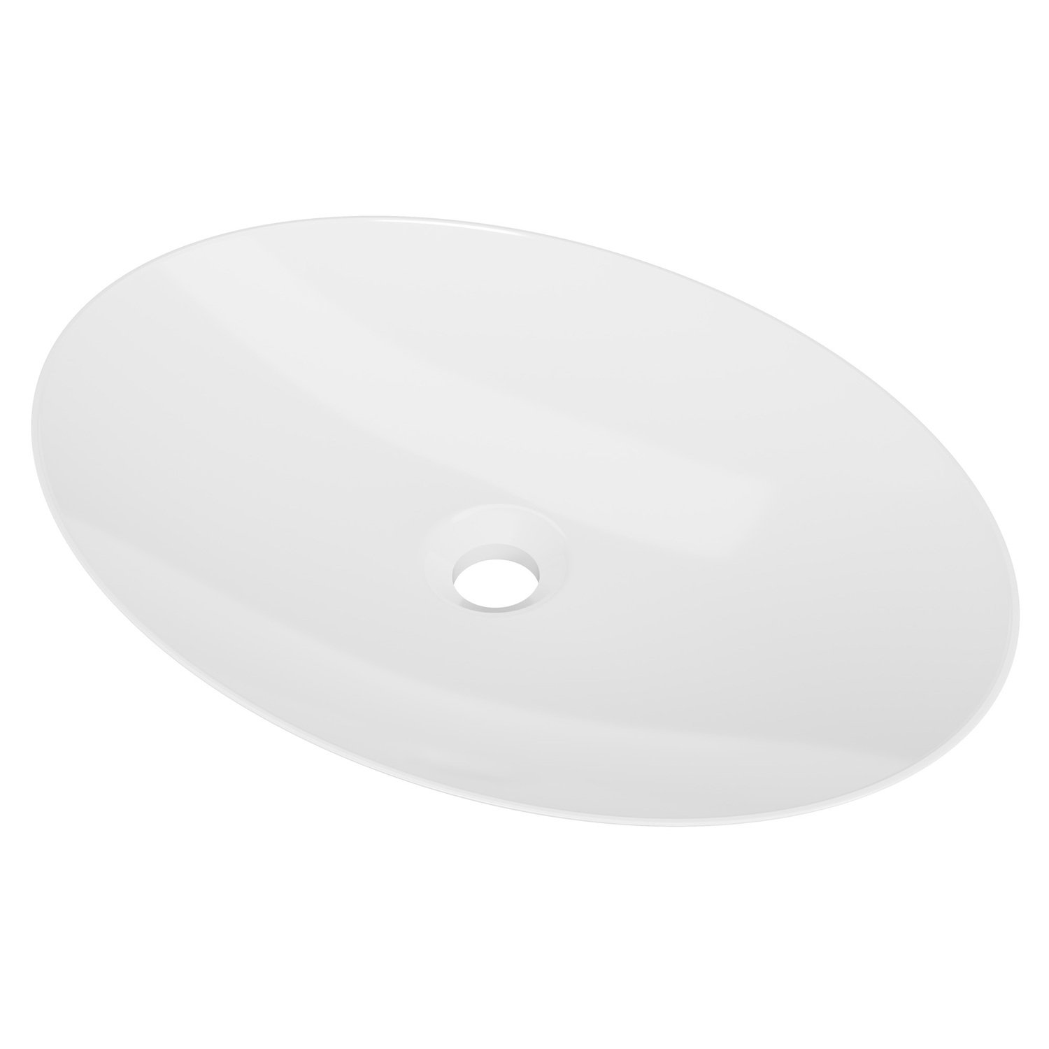 Feather 510mm Oval Ceramic Above Counter Basin