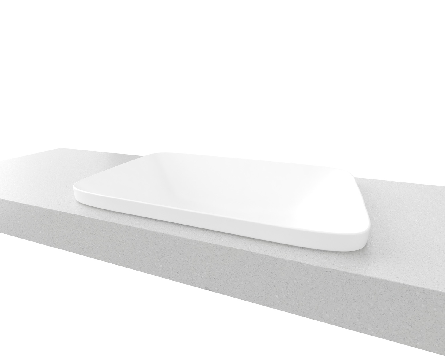 George 600mm Rectangular Ceramic Semi-Inset Basin