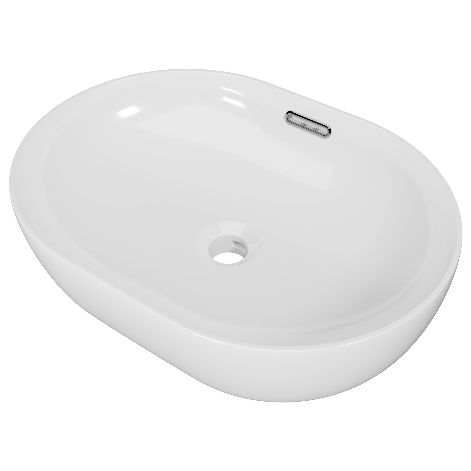 Giana 490mm Gloss White Above Counter Basin