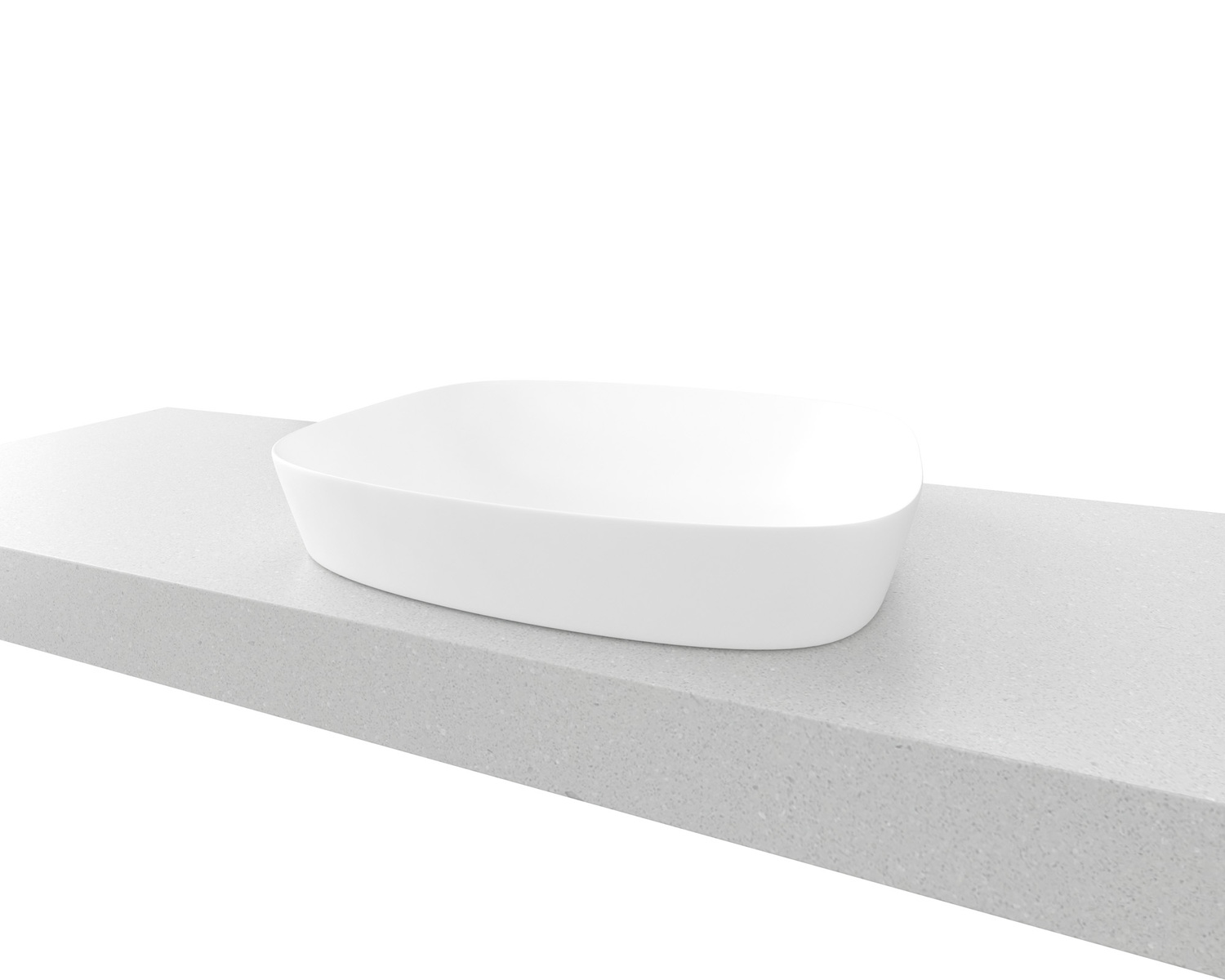 Lorenzo 505mm Ceramic Semi-Inset Basin