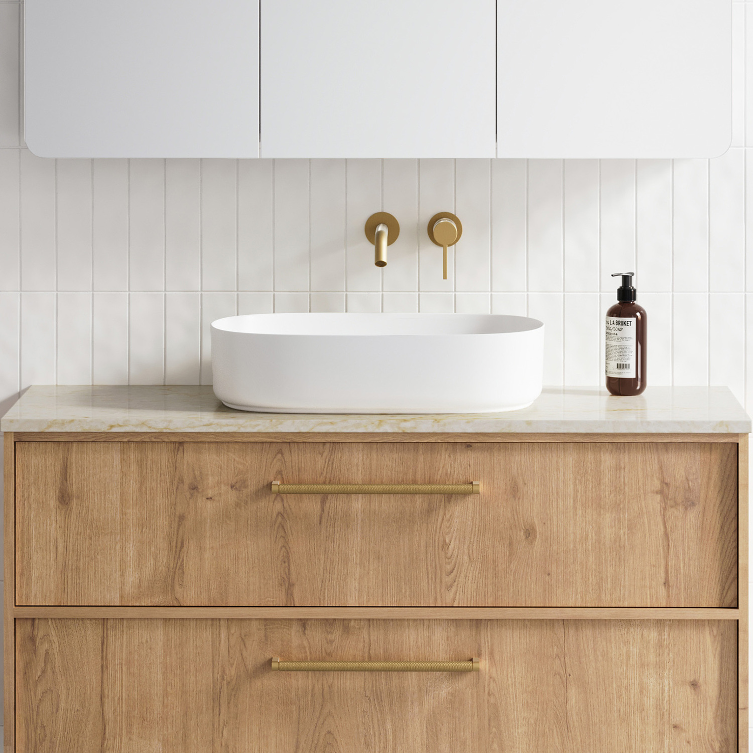 Myrtle 550mm Oval Ceramic Above Counter Basin