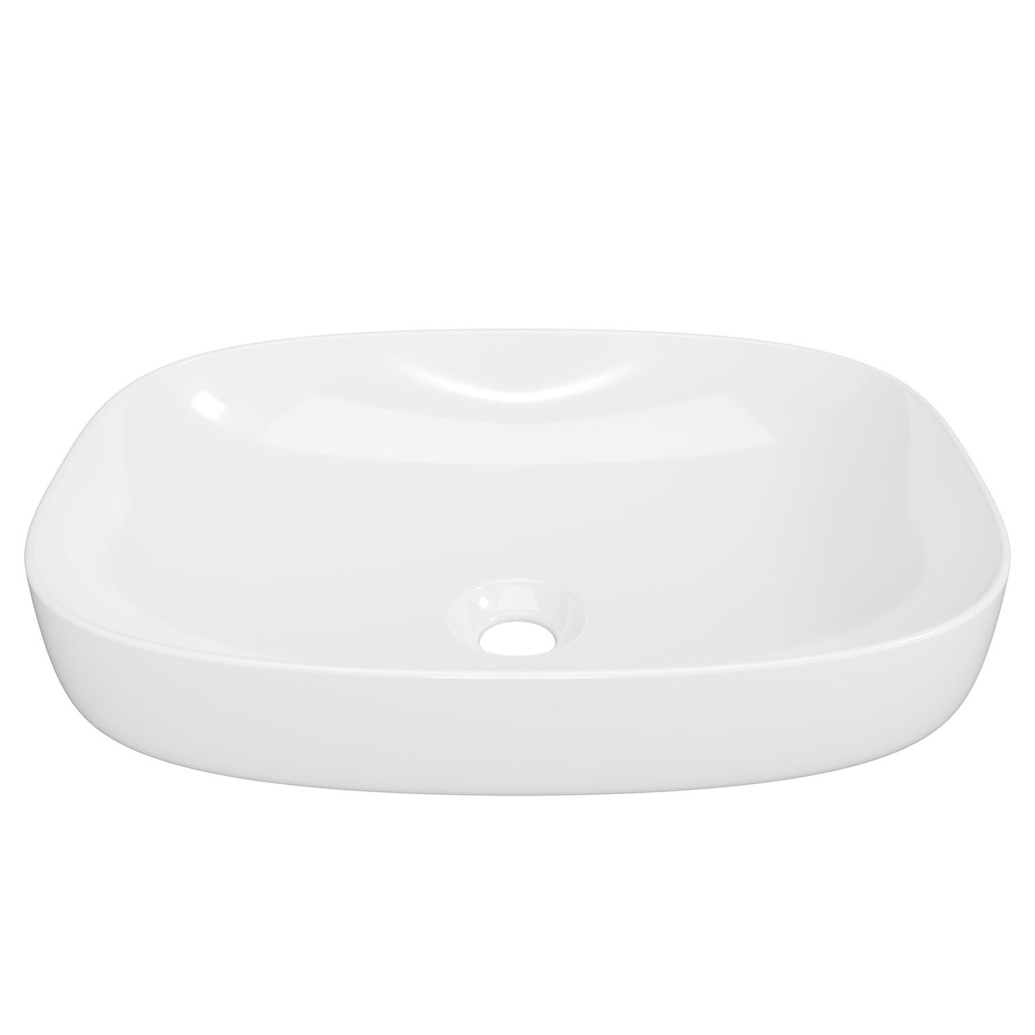 Lorenzo 505mm Ceramic Semi-Inset Basin
