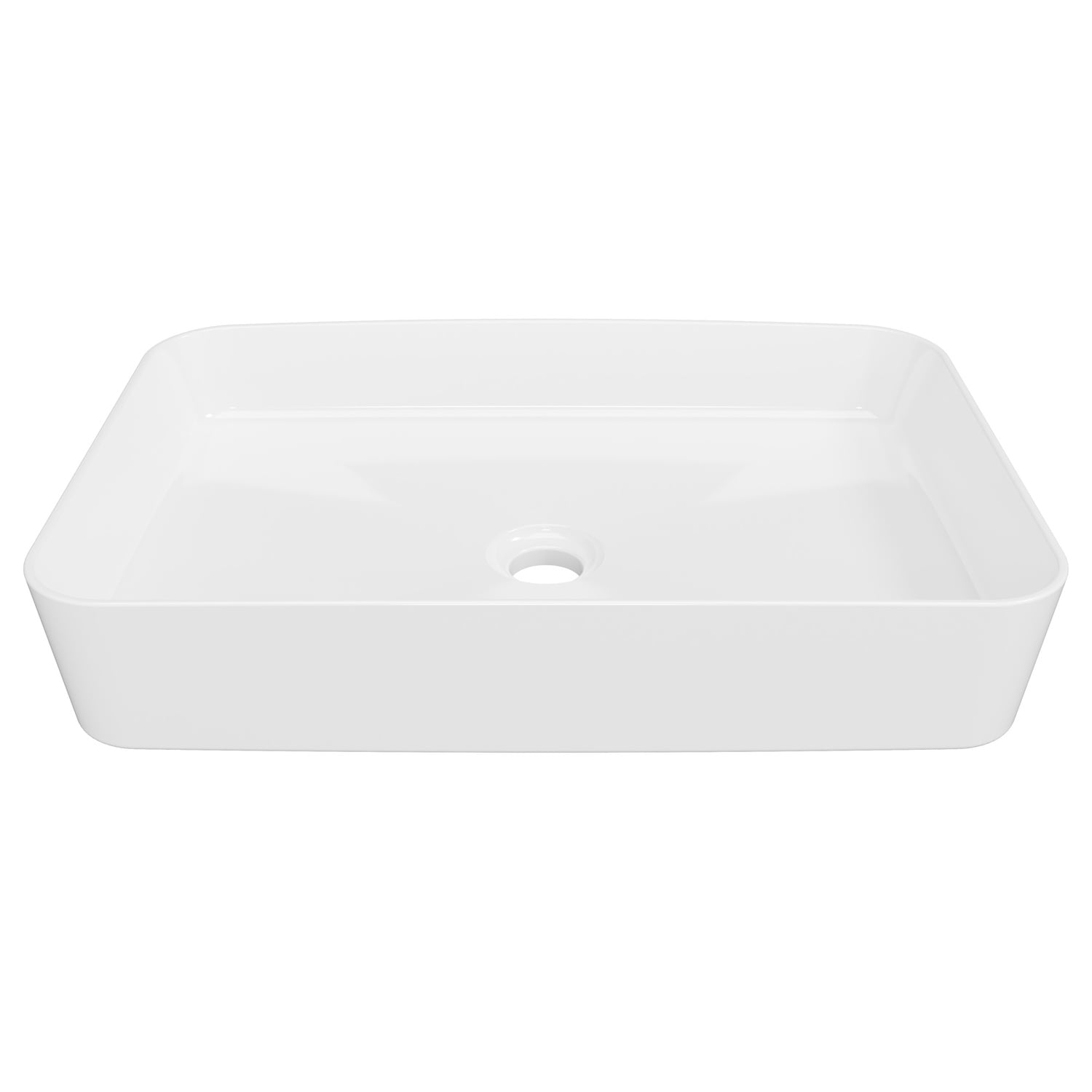 Quill 600mm Rectangular Ceramic Above Counter Basin