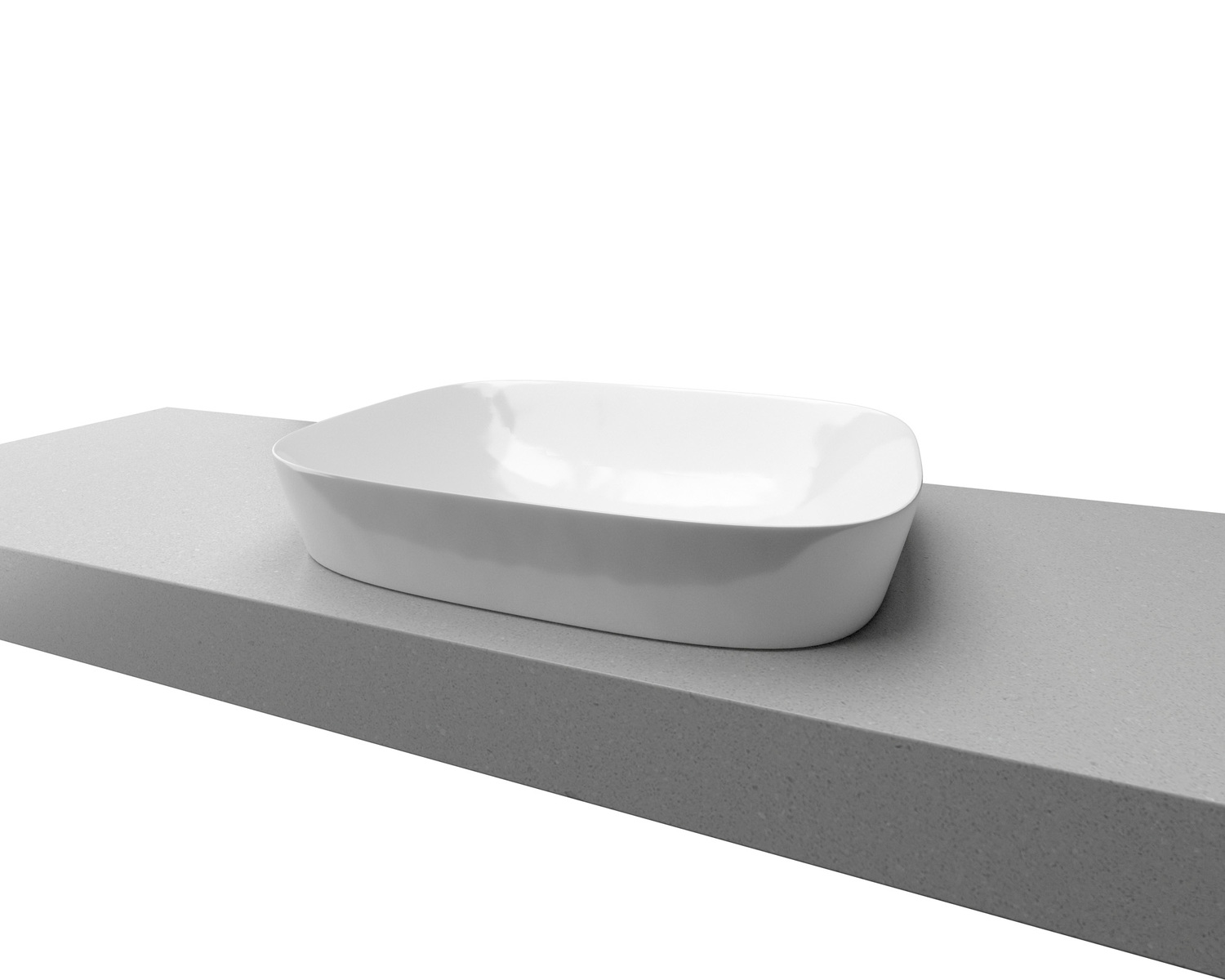 Lorenzo 505mm Ceramic Semi-Inset Basin