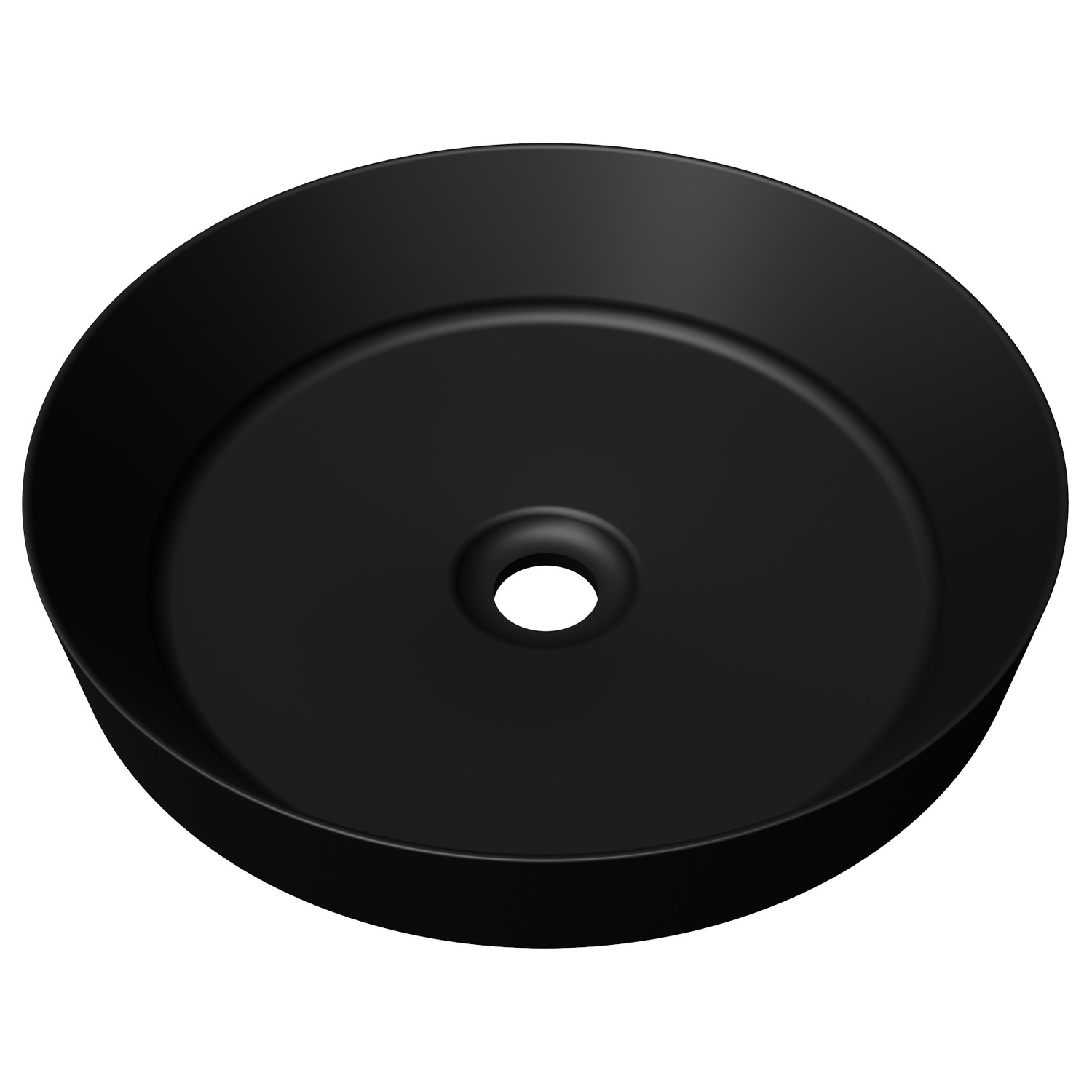 Radius 400mm Round Ceramic Semi-Inset Basin