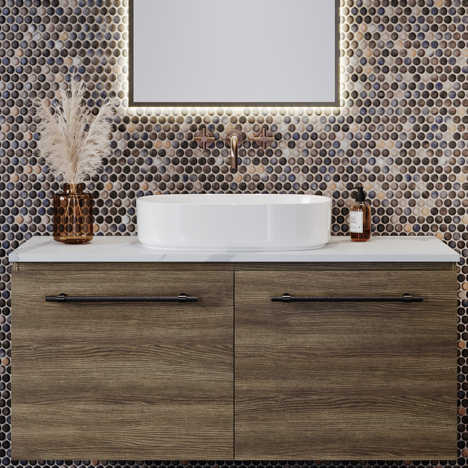 Myrtle 550mm Oval Ceramic Above Counter Basin