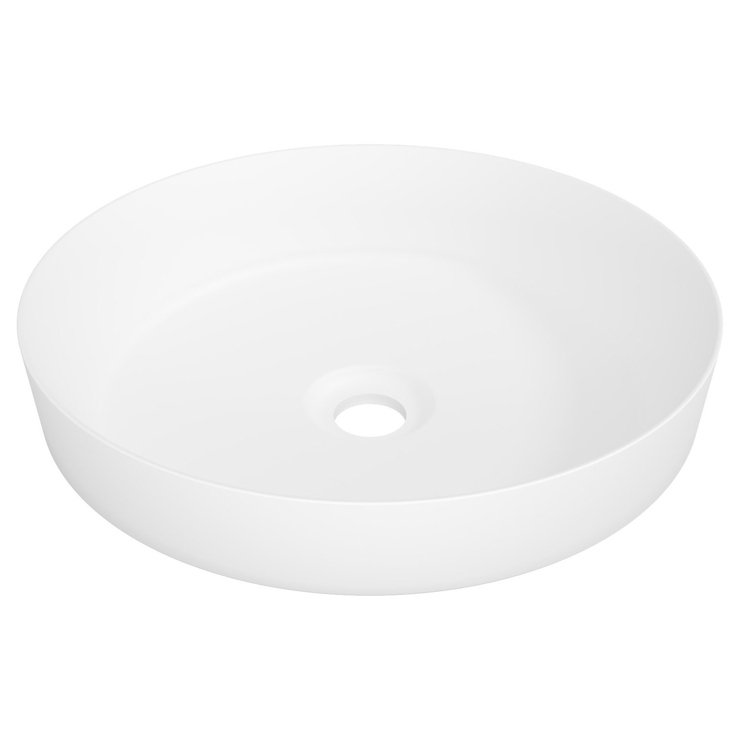 Radius 400mm Round Ceramic Semi-Inset Basin