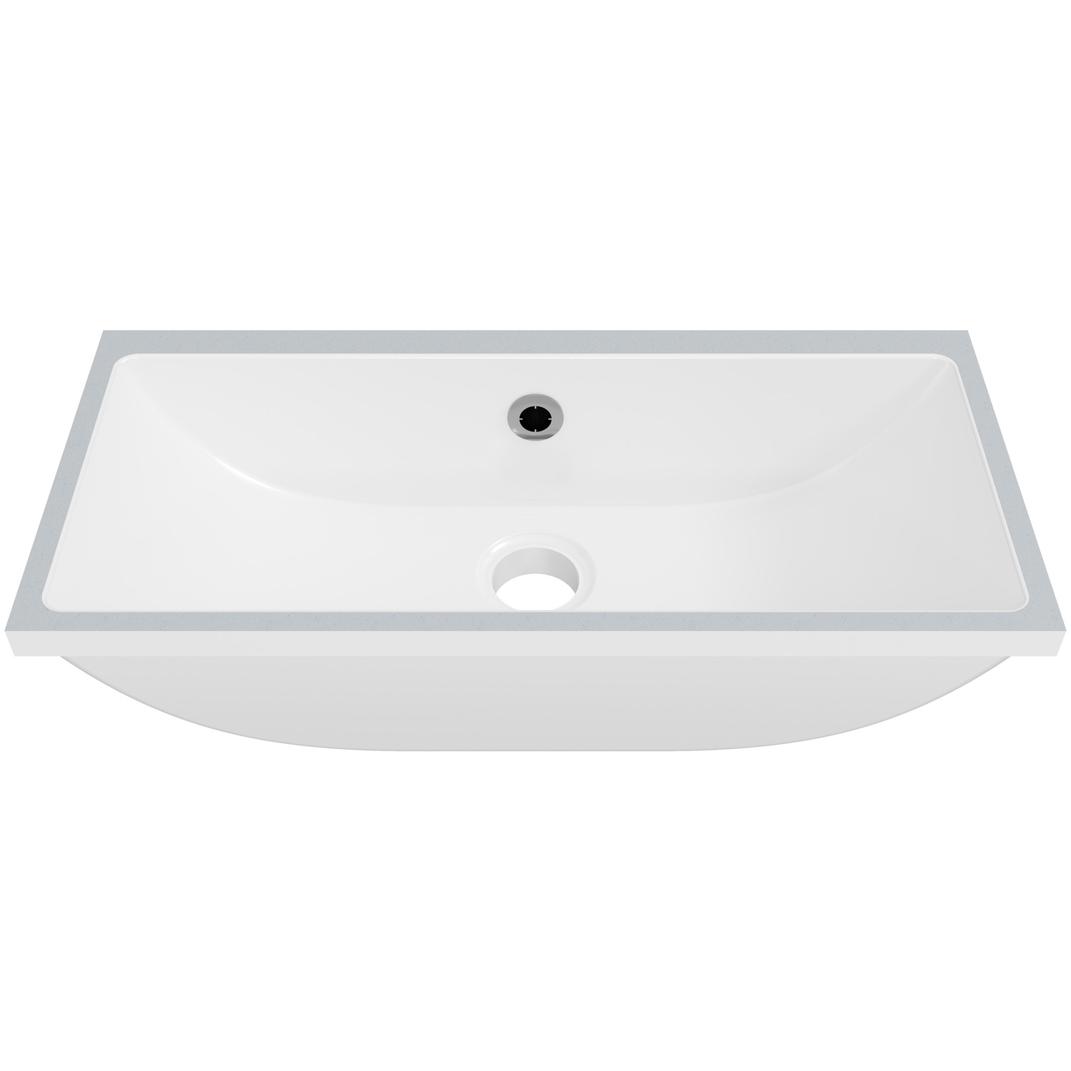 Ruby 530mm Gloss White Undermount Basin