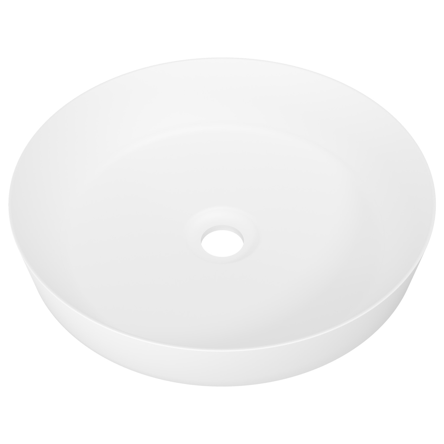 Radius 400mm Round Ceramic Semi-Inset Basin
