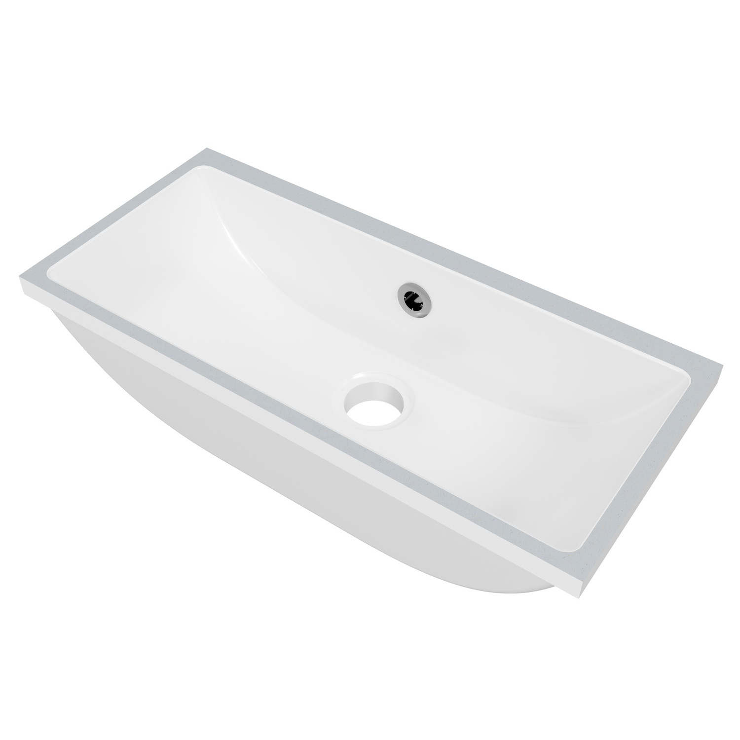 Ruby 530mm Gloss White Undermount Basin
