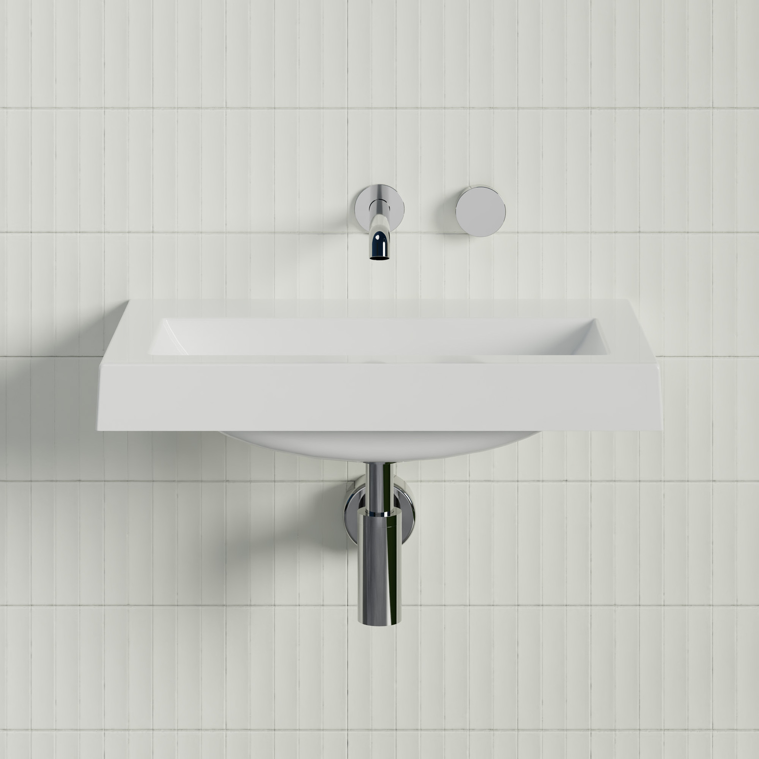 Monaco Grand Ensuite 600mm Gloss White Wall Hung Basin