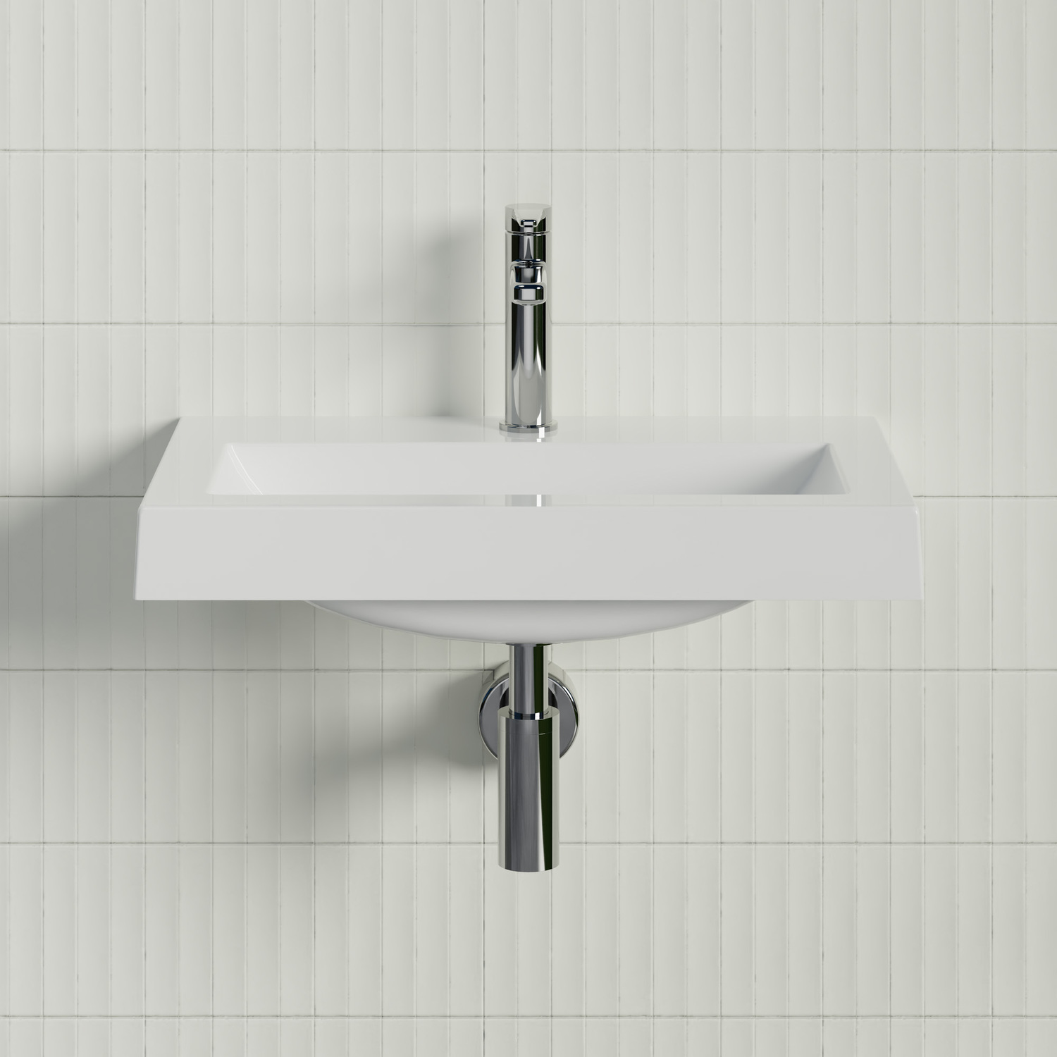 Monaco Grand Ensuite 600mm Gloss White Wall Hung Basin