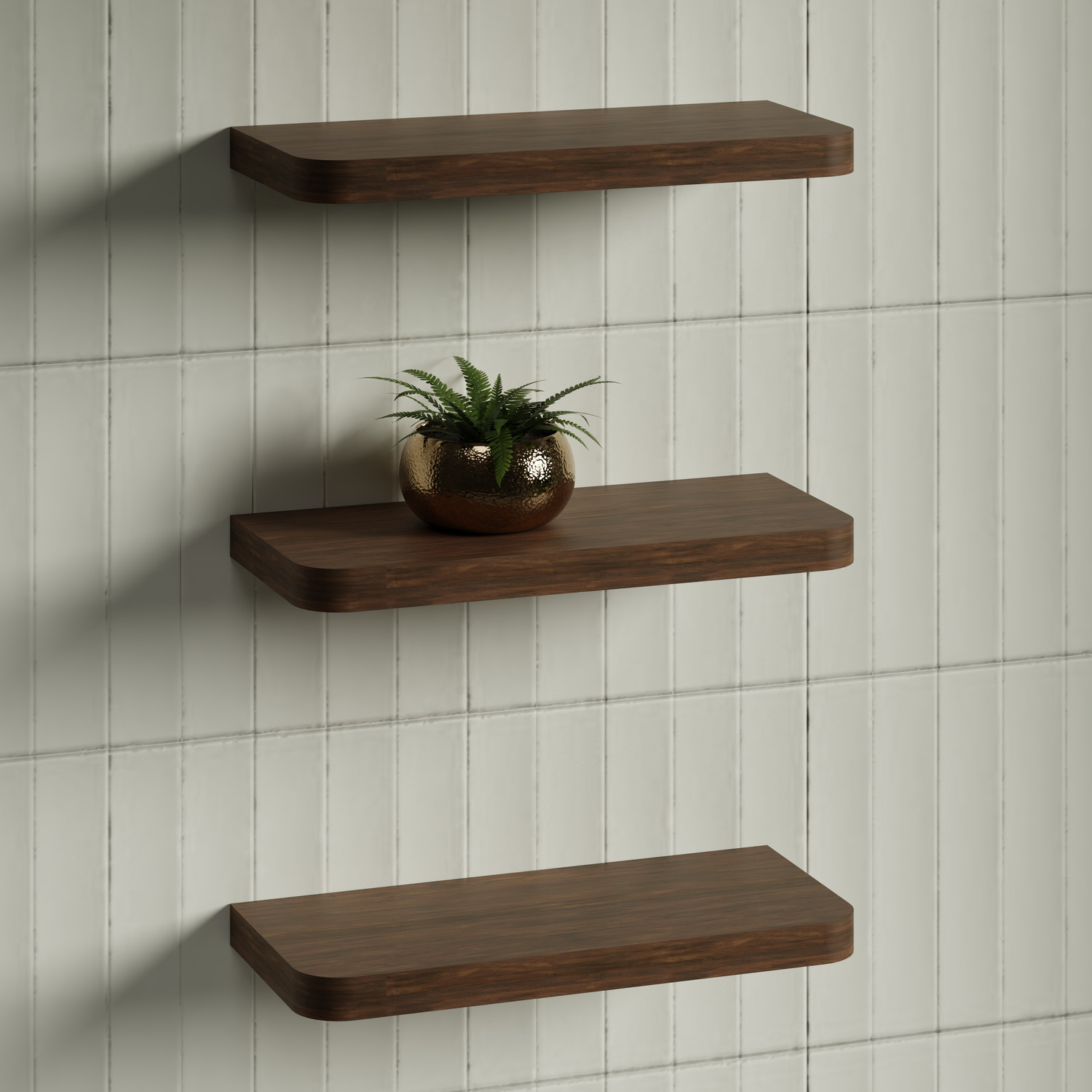 Splice Curved Bathroom Shelf