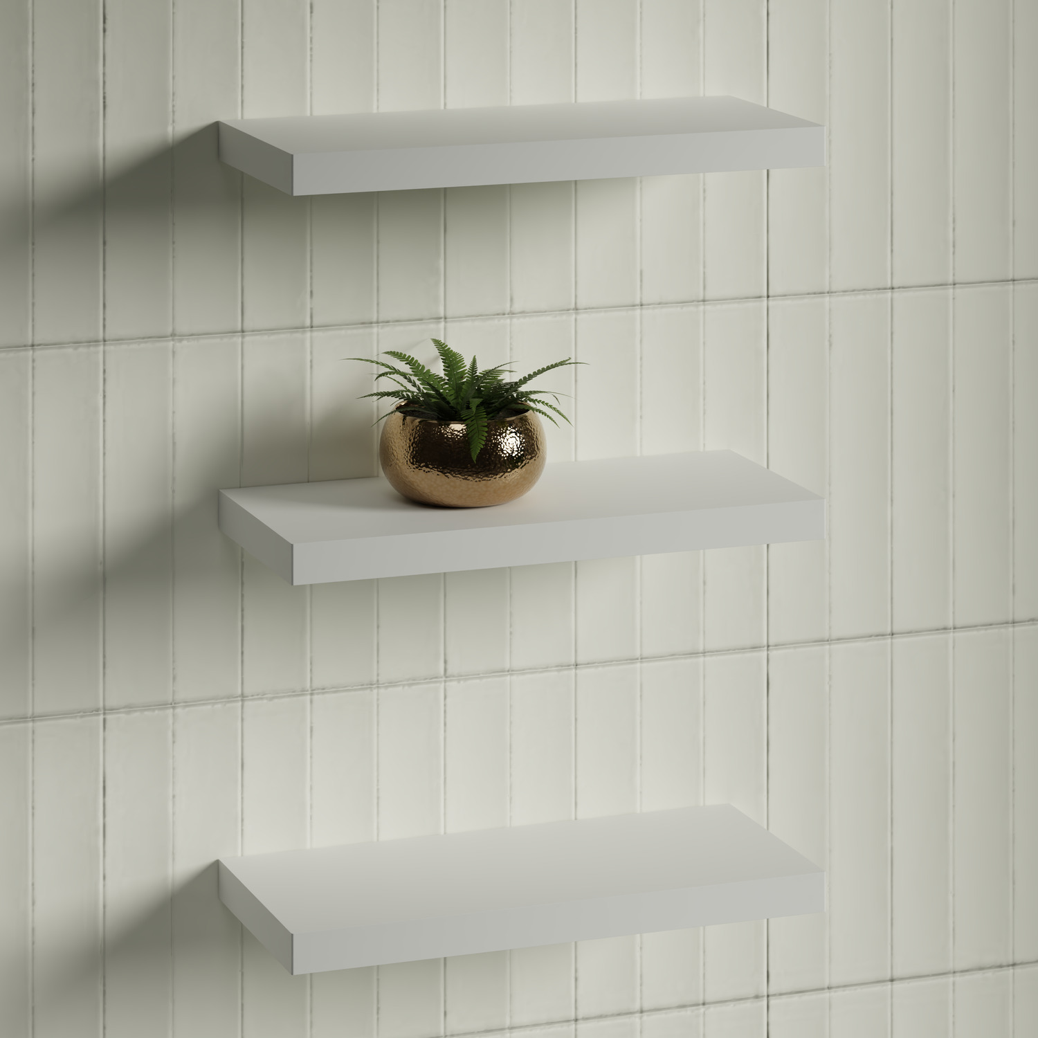 Splice Curved Bathroom Shelf