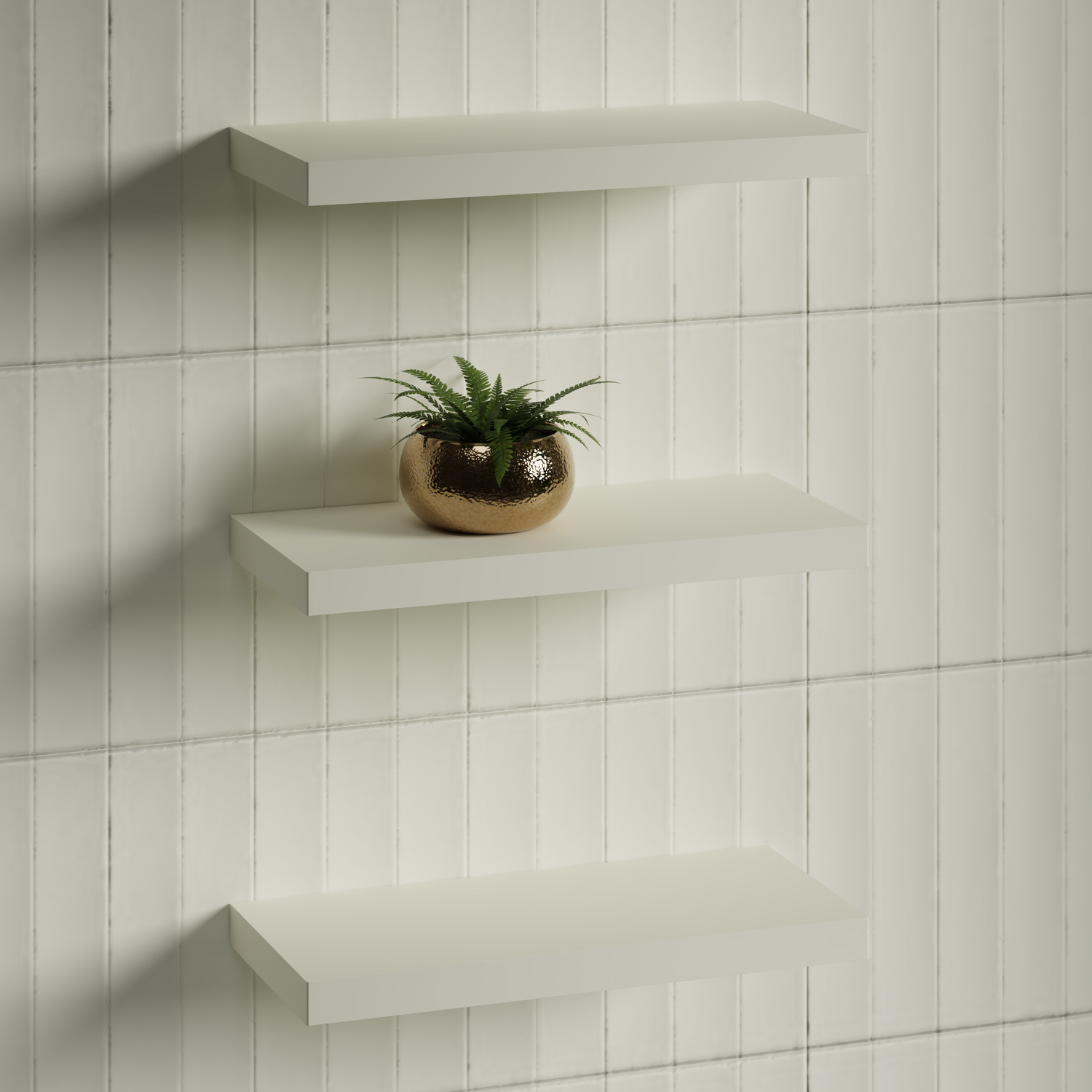 Splice Curved Bathroom Shelf