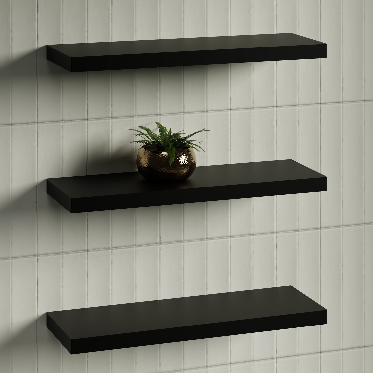 Splice Curved Bathroom Shelf