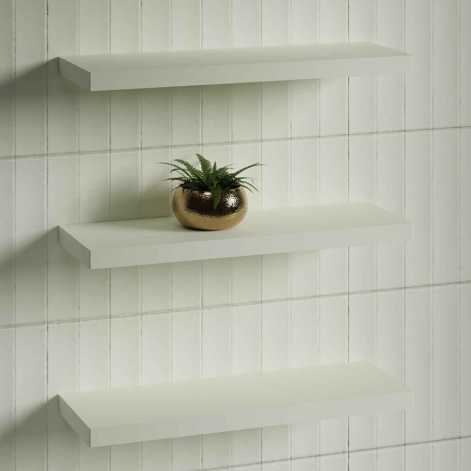 Splice Curved Bathroom Shelf
