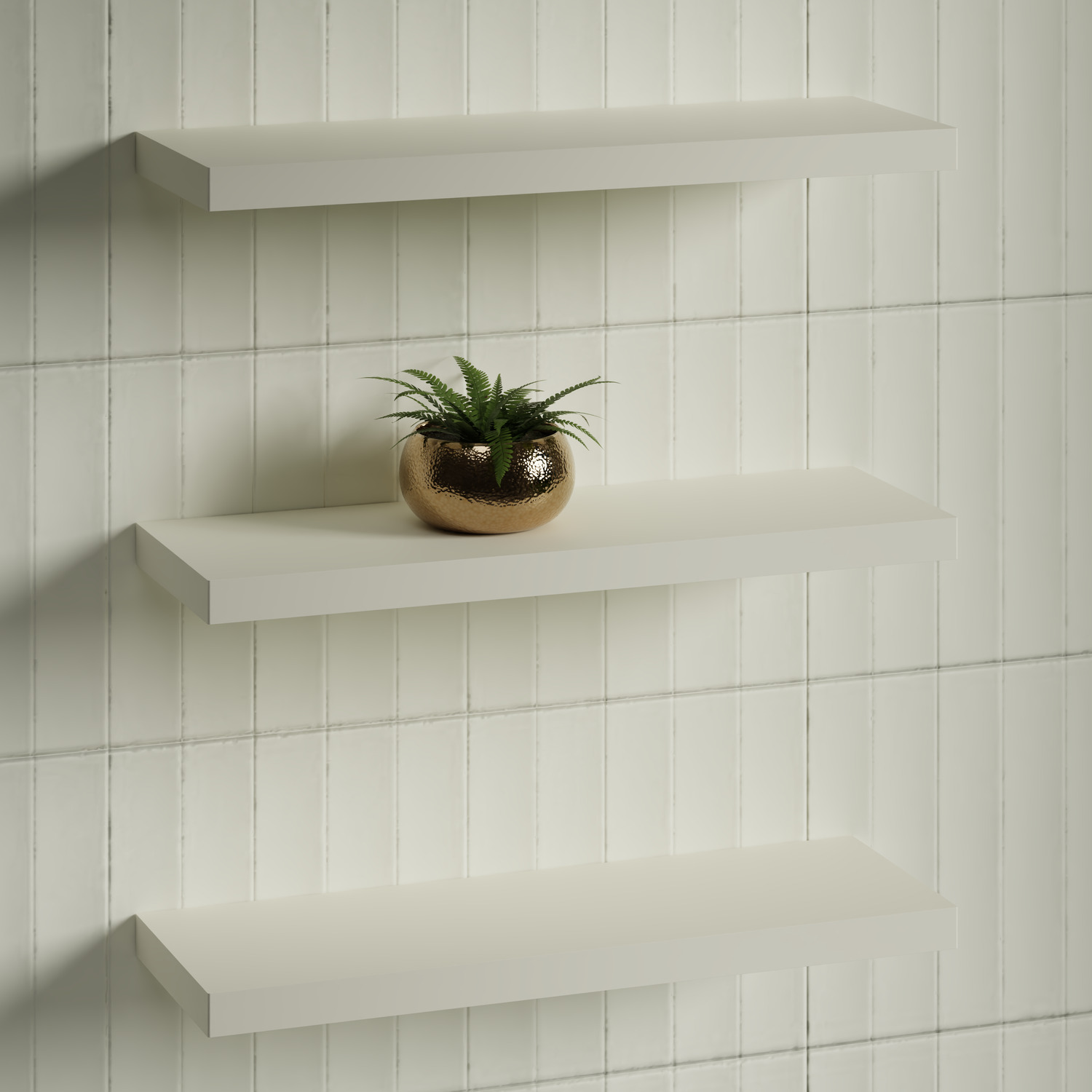 Splice Curved Bathroom Shelf