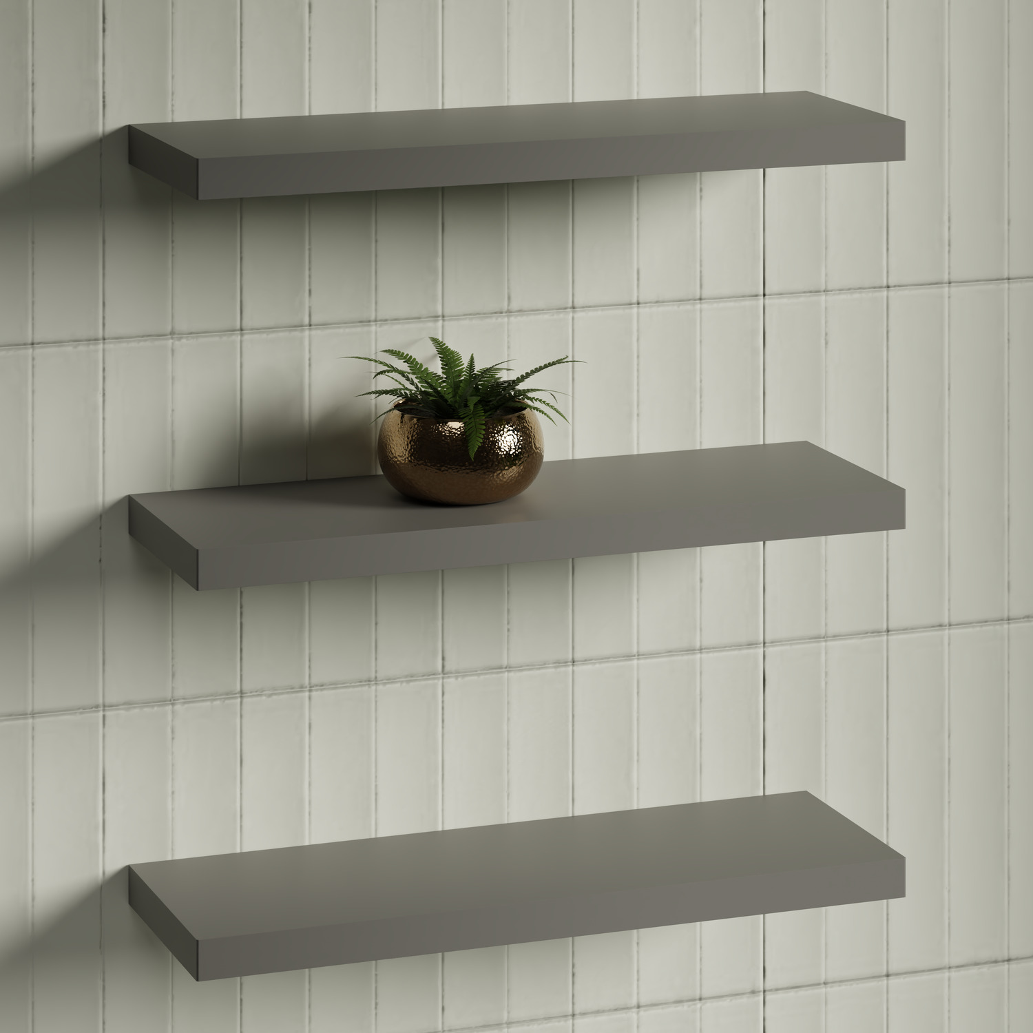 Splice Curved Bathroom Shelf