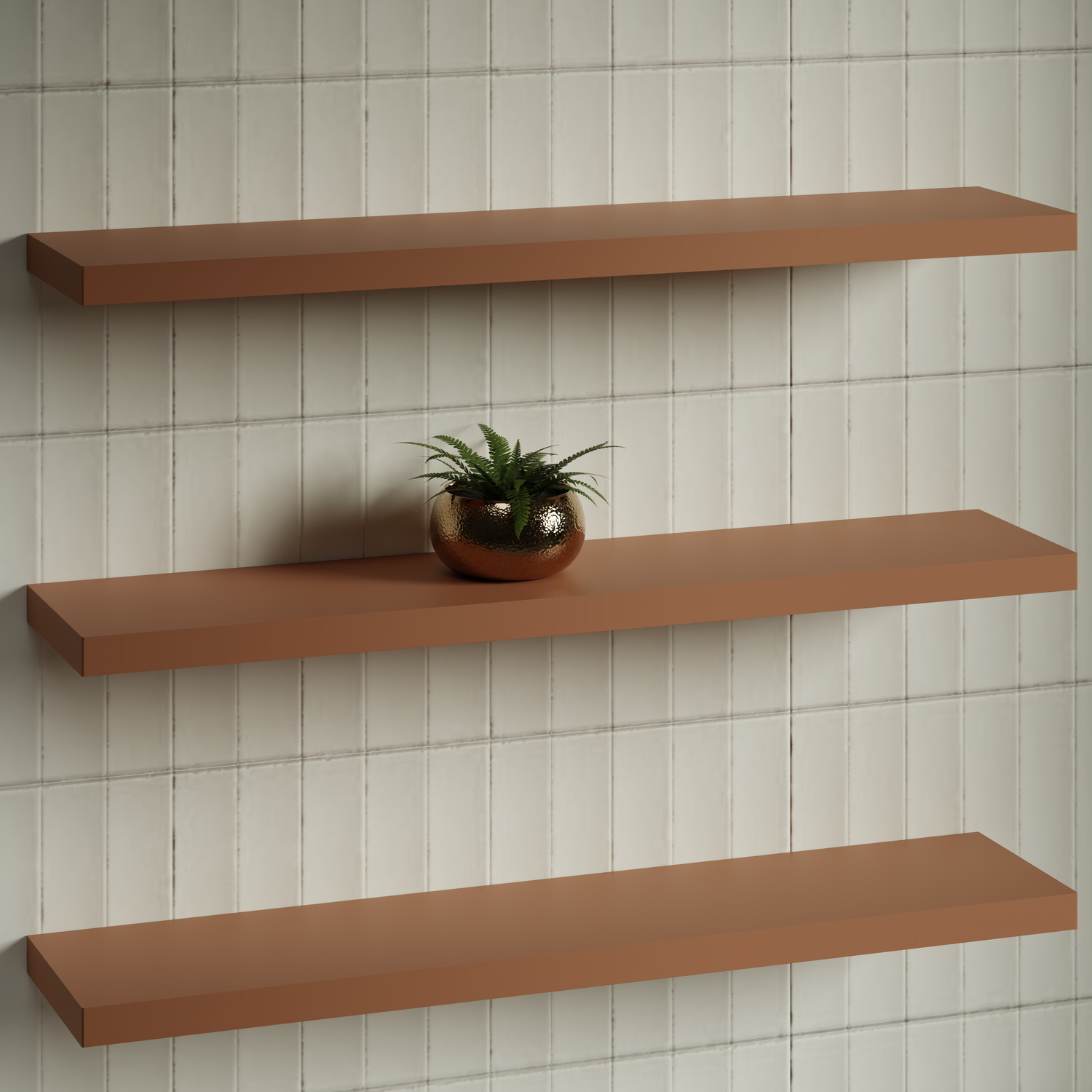 Splice Curved Bathroom Shelf