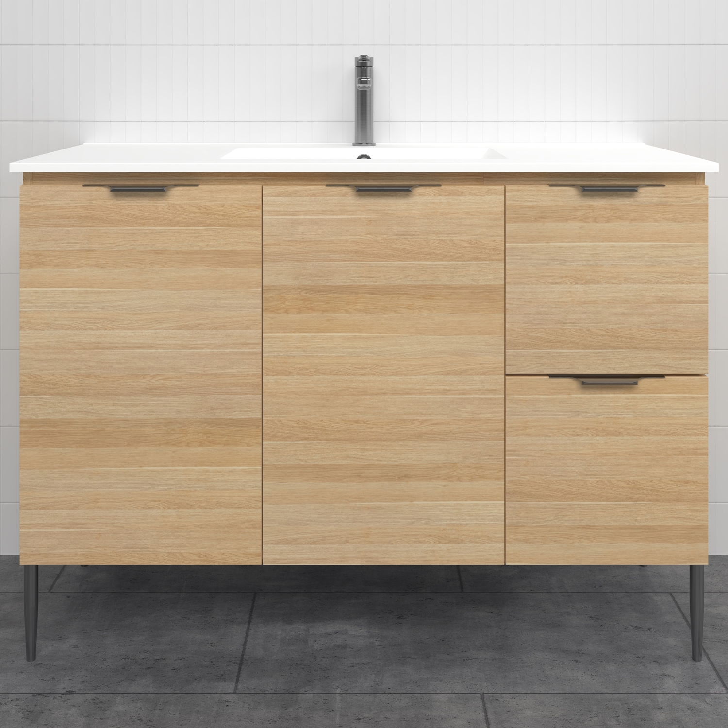 Nevada 1200mm Freestanding Vanity with Ceramic Countertop