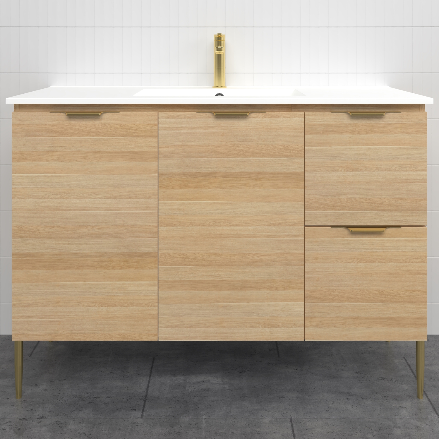 Nevada 1200mm Freestanding Vanity with Ceramic Countertop