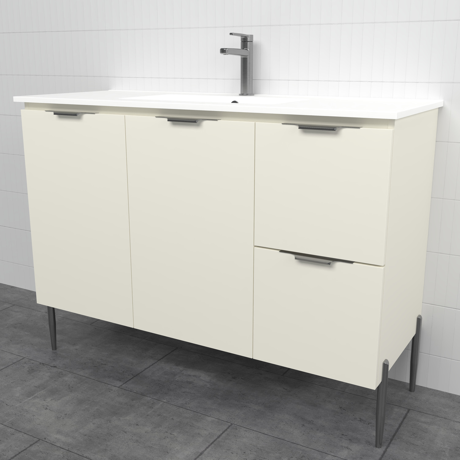 Nevada 1200mm Freestanding Vanity with Ceramic Countertop