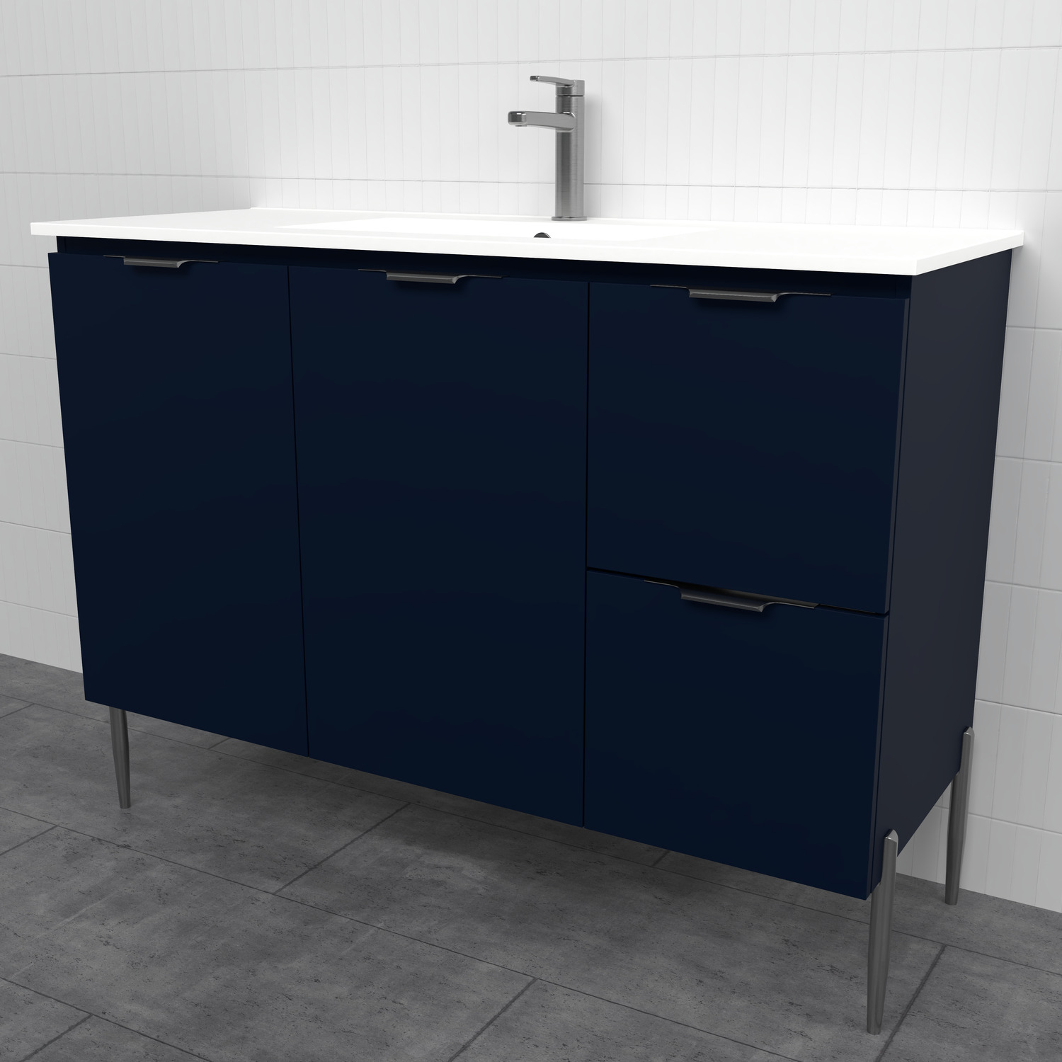 Nevada 1200mm Freestanding Vanity with Ceramic Countertop