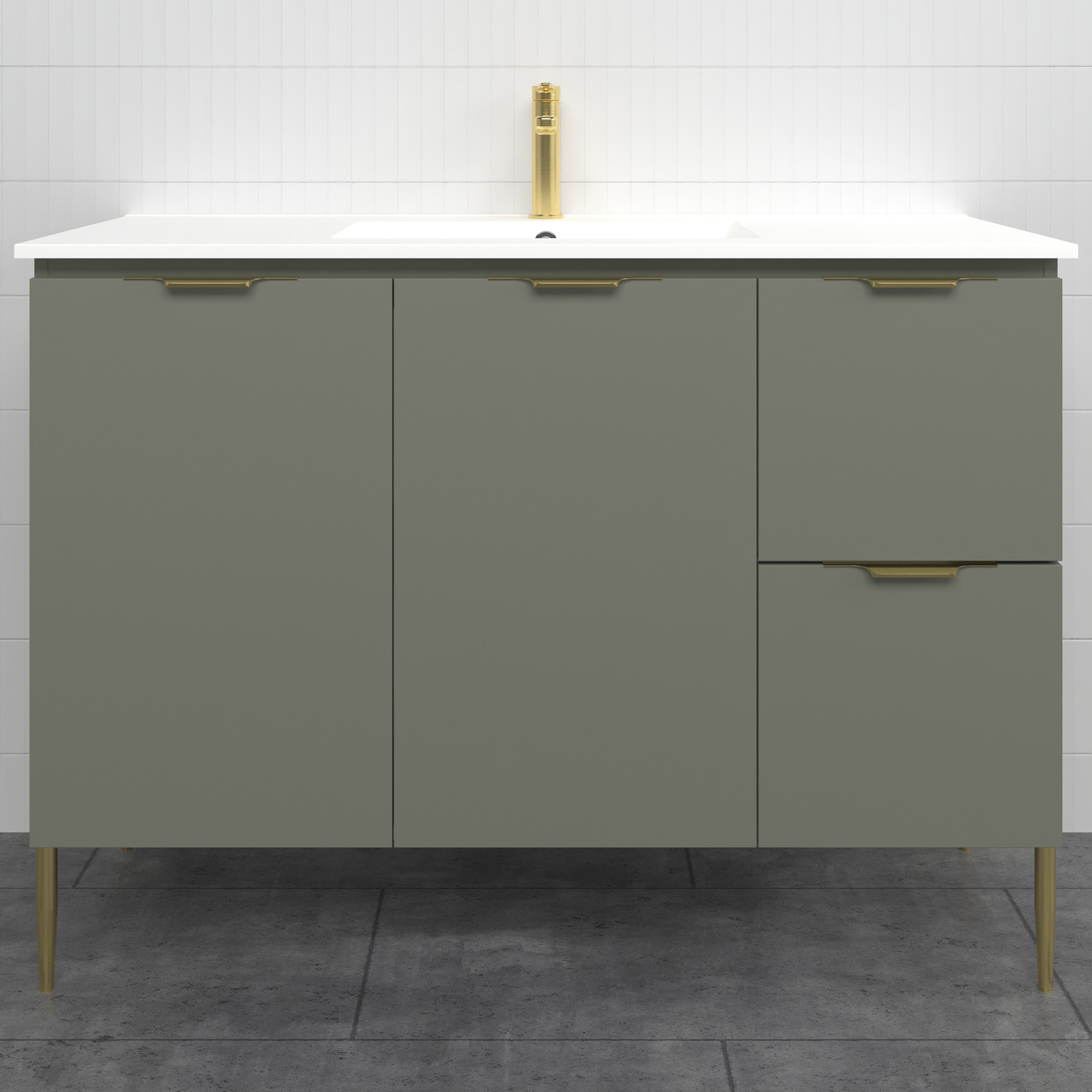 Nevada 1200mm Freestanding Vanity with Ceramic Countertop