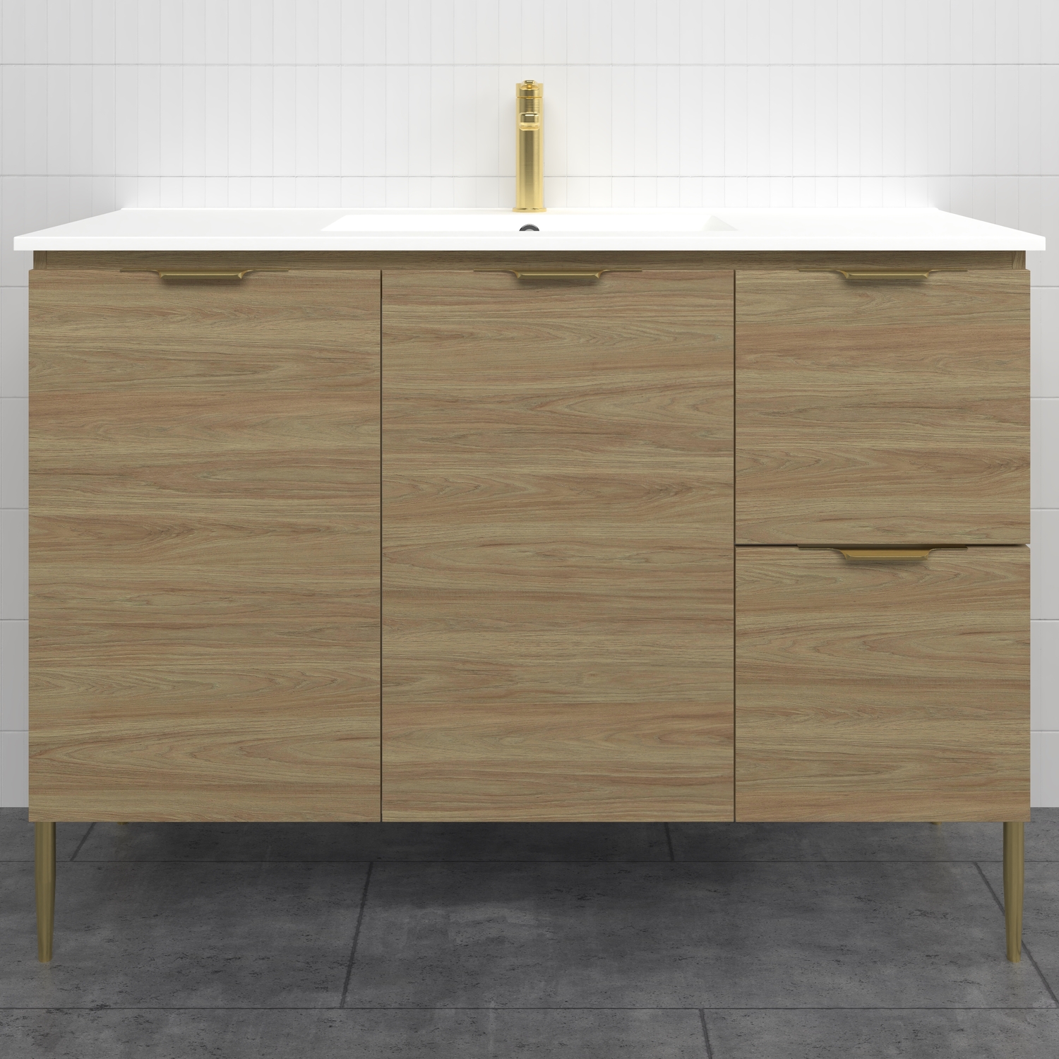 Nevada 1200mm Freestanding Vanity with Ceramic Countertop
