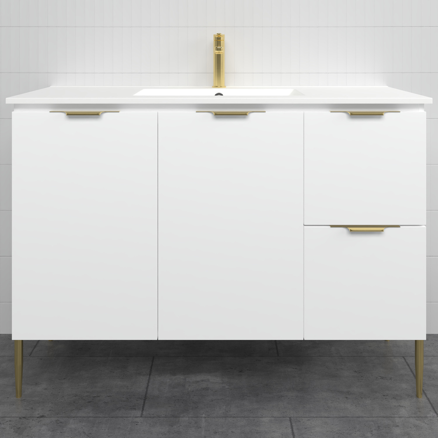 Nevada 1200mm Freestanding Vanity with Ceramic Countertop