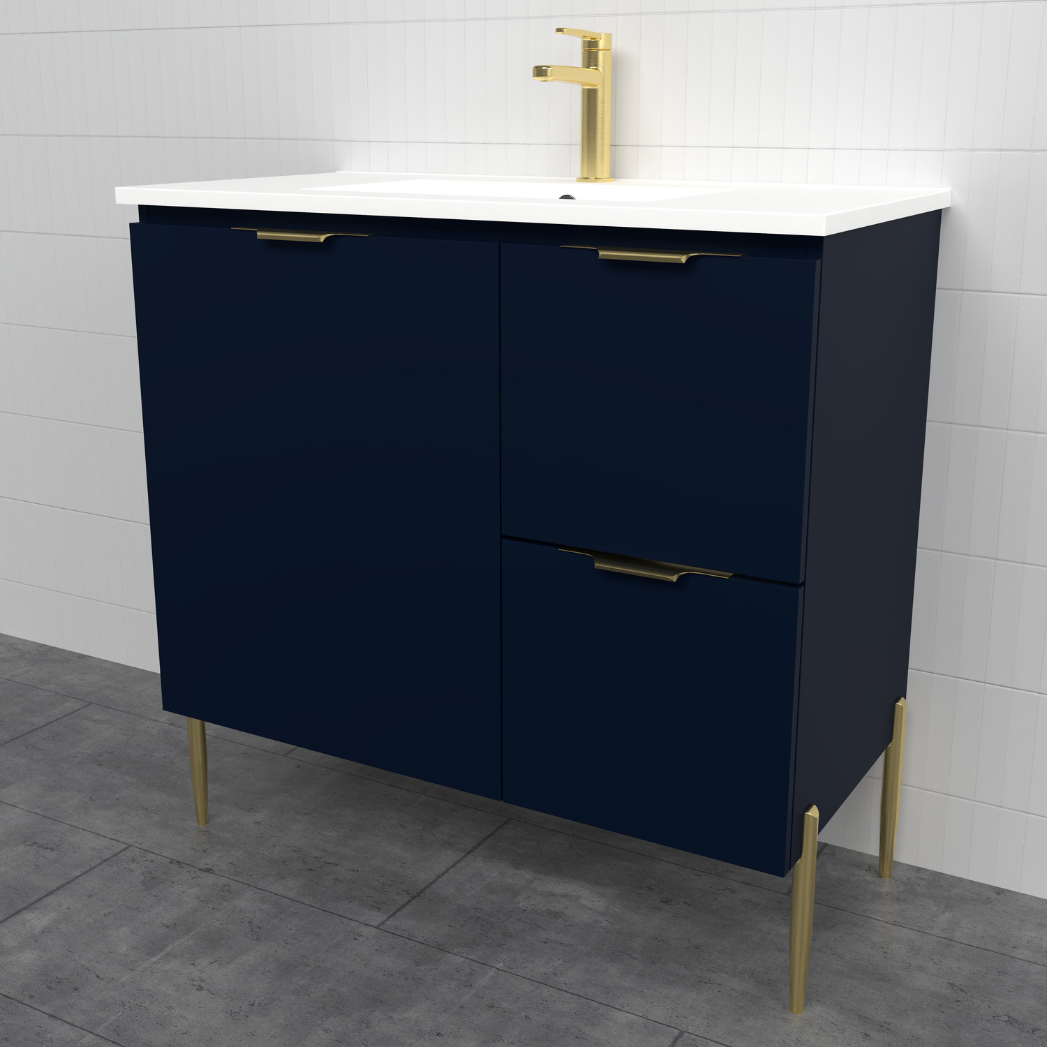 Nevada 900mm Freestanding Vanity with Ceramic Countertop