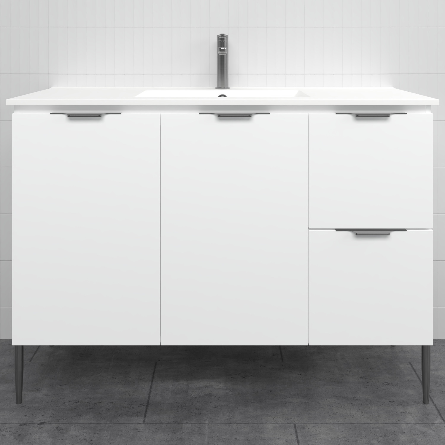 Nevada 1200mm Freestanding Vanity with Ceramic Countertop