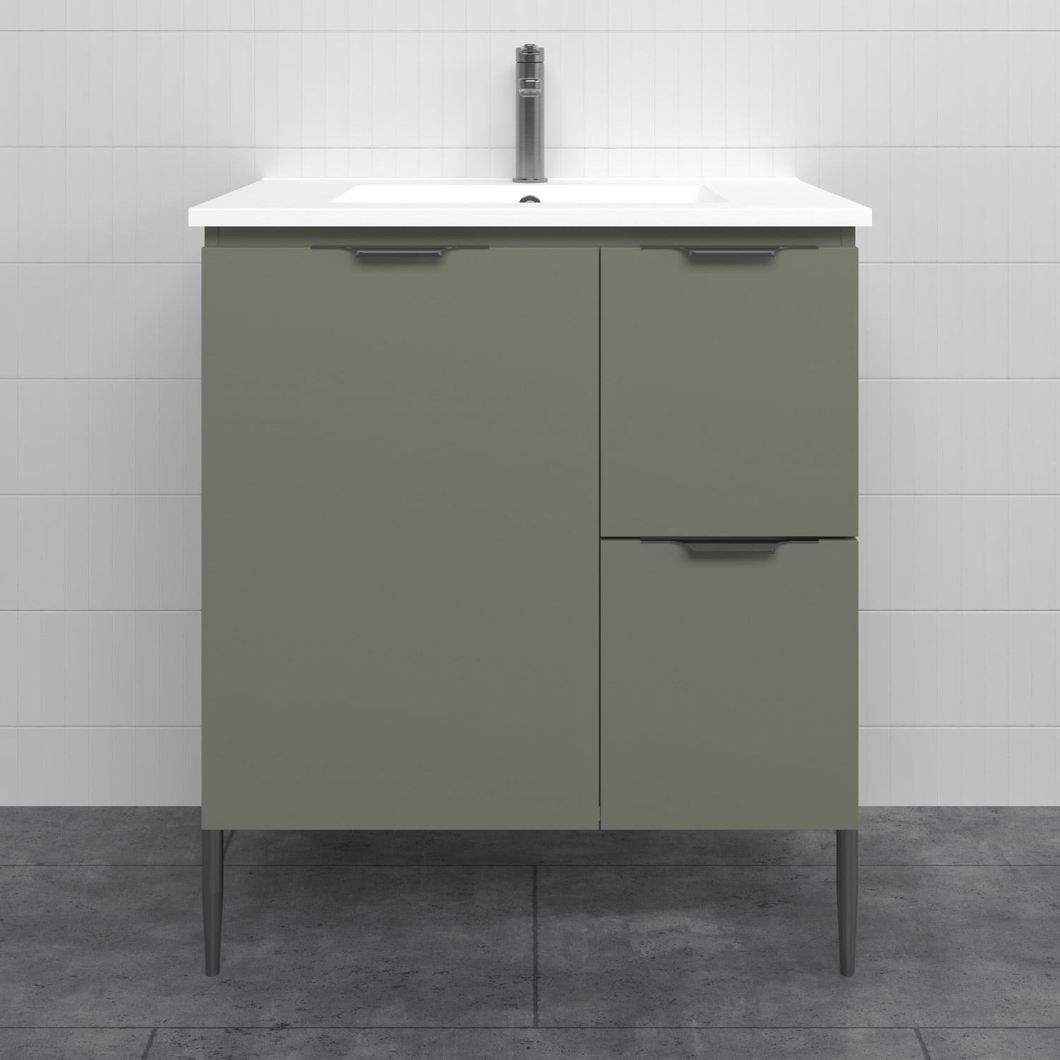 Nevada 750mm Freestanding Vanity with Ceramic Countertop