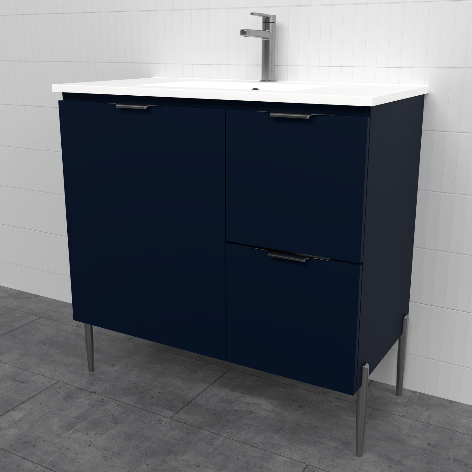 Nevada 900mm Freestanding Vanity with Ceramic Countertop