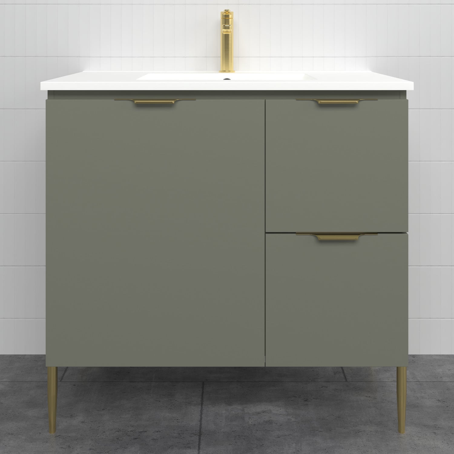 Nevada 900mm Freestanding Vanity with Ceramic Countertop