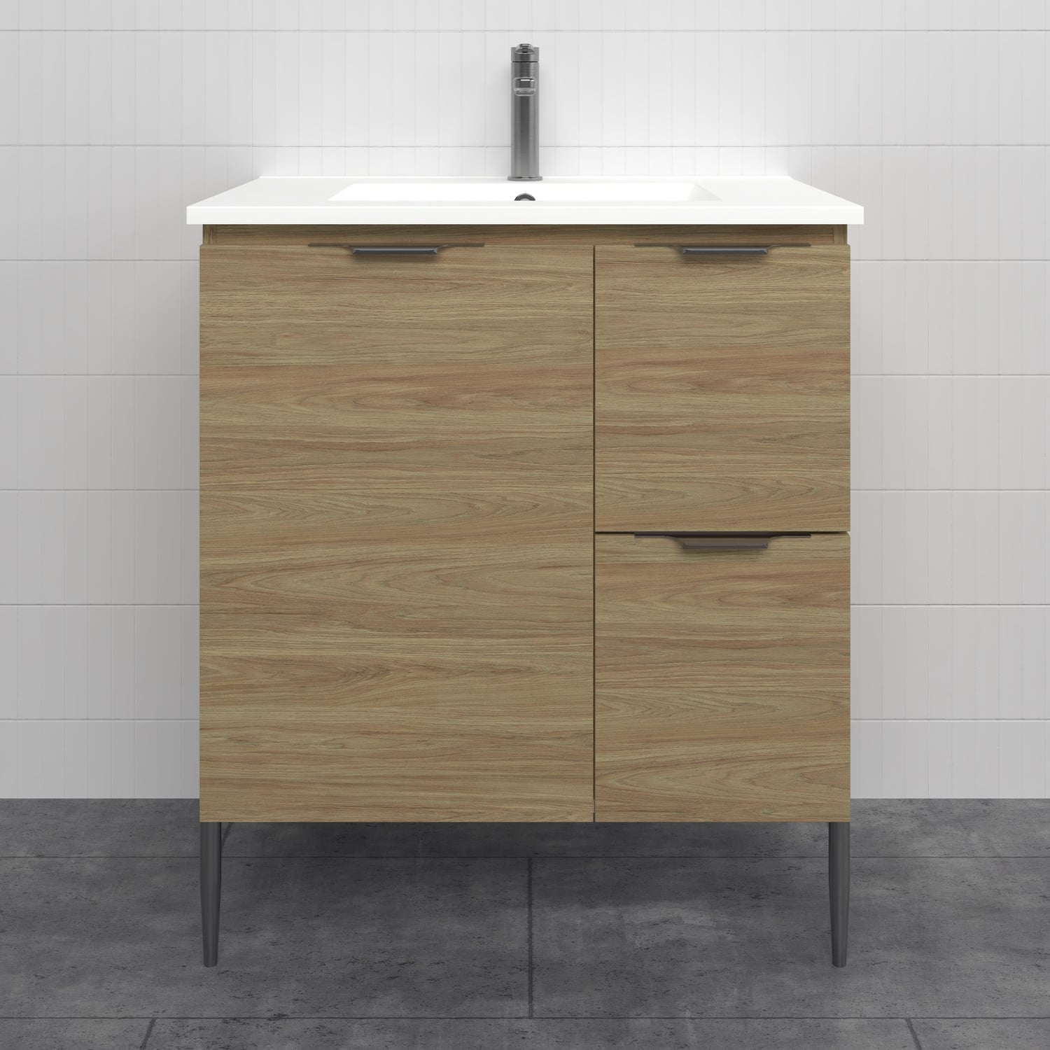 Nevada 750mm Freestanding Vanity with Ceramic Countertop